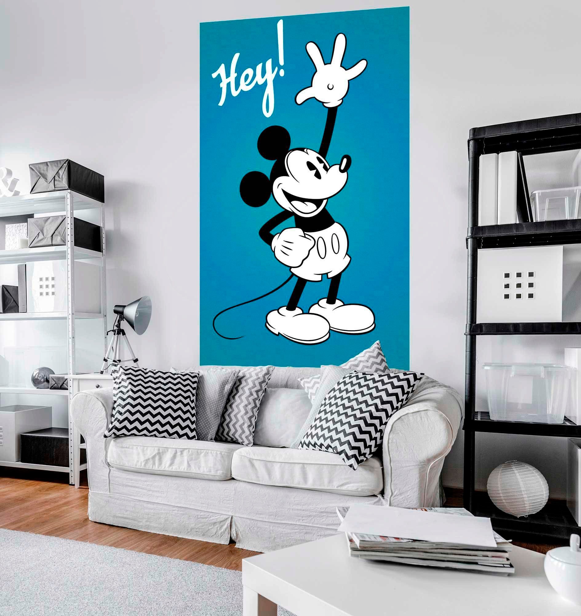 Komar Vliestapete »Mickey Hey«, 120x200 cm (Breite x Höhe), Vliestapete, 100 cm Bahnbreite