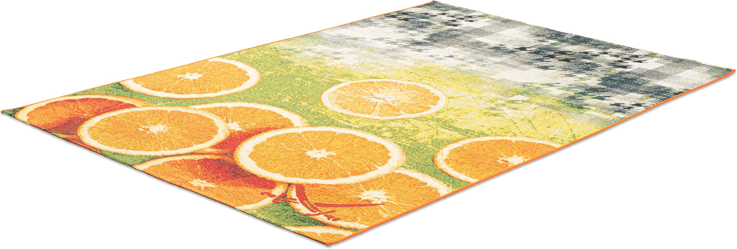 Sansibar Teppich »Rantum Beach 002« rechteckig 5 mm Höhe Flachgewebe, modernes Sommer Design, In- und Outdoor geeignet