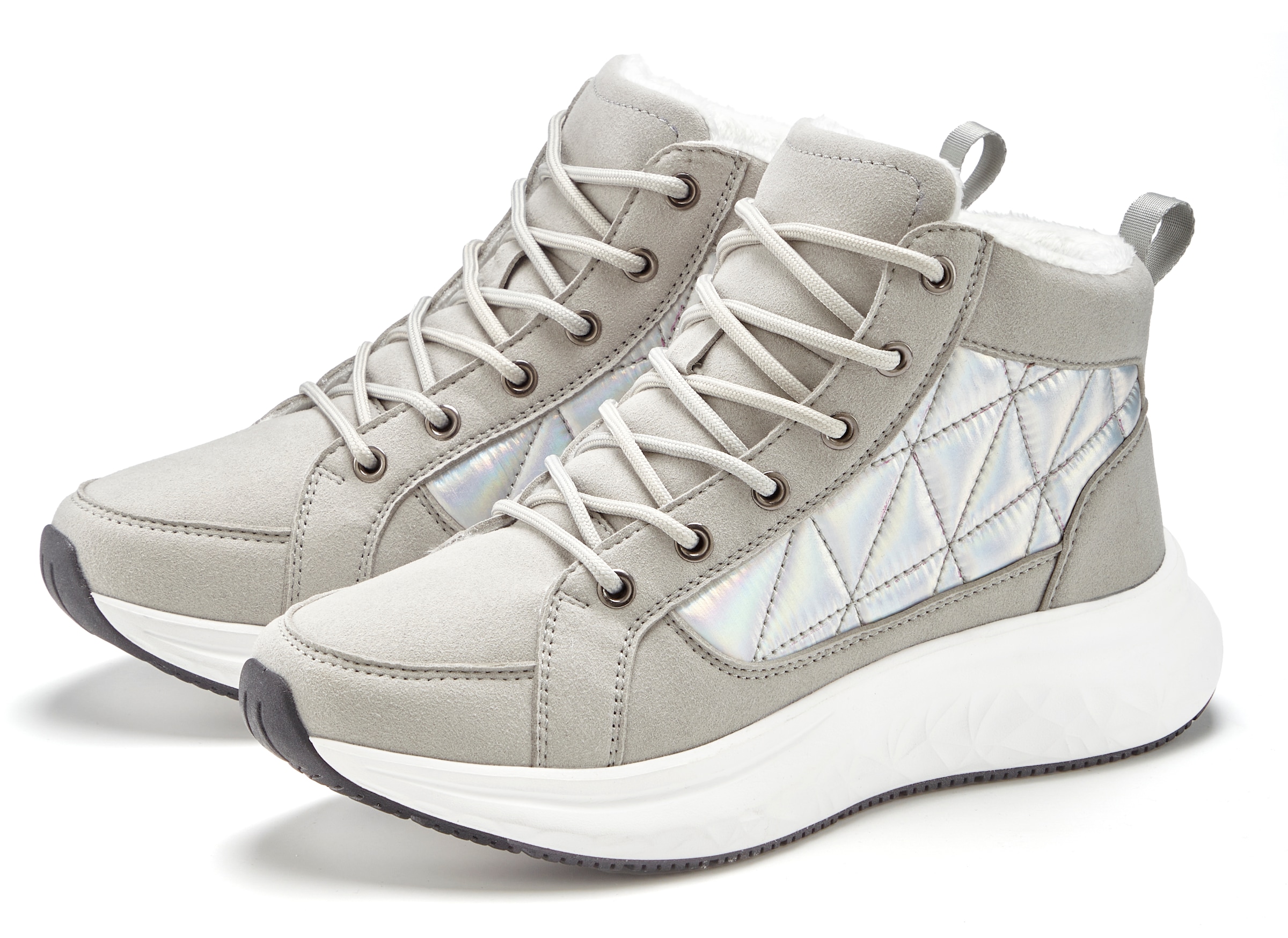 Image of Vivance Stiefelette "Stiefel, Outdoorstiefel, Winterstiefelette," im modischen Metallic-Look VEGAN