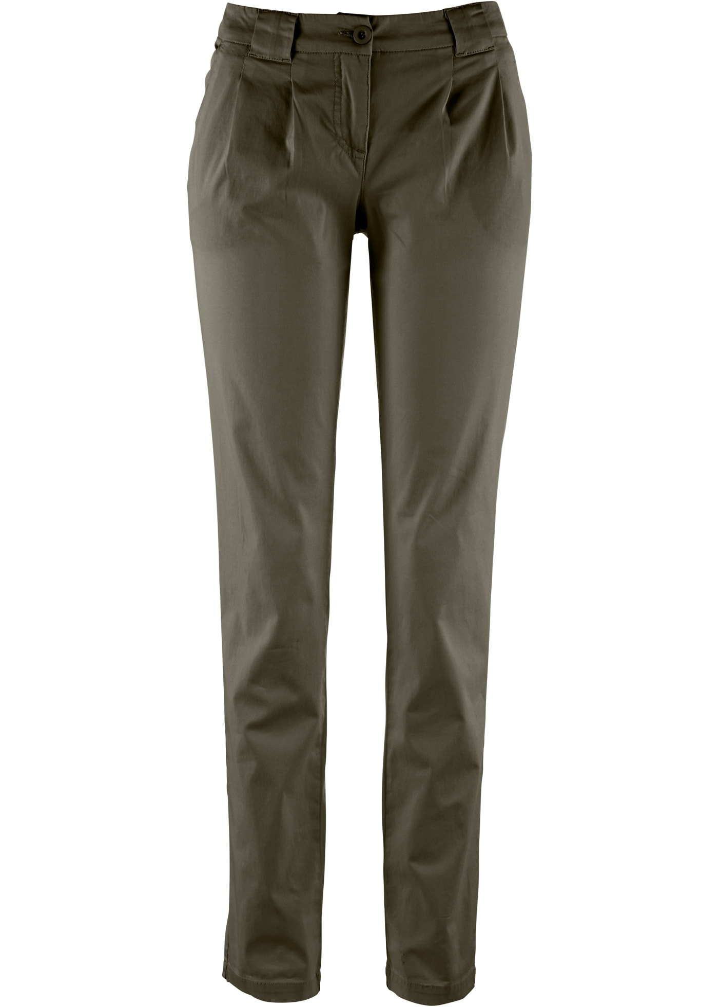 bonprix Chinos  forme étroite, avec plis sur la ceinture et poches pratiques