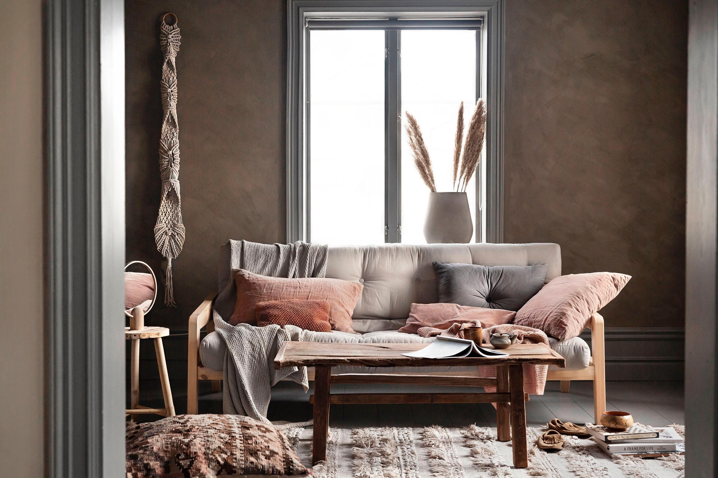 Karup Design Schlafsofa "Grab, inkl. Futonmatratze - aus massivem Kieferholz, 130x190 cm" Mit Holzstruktur, inkl. Futonmatratze, Liegefläche 130x190 cm