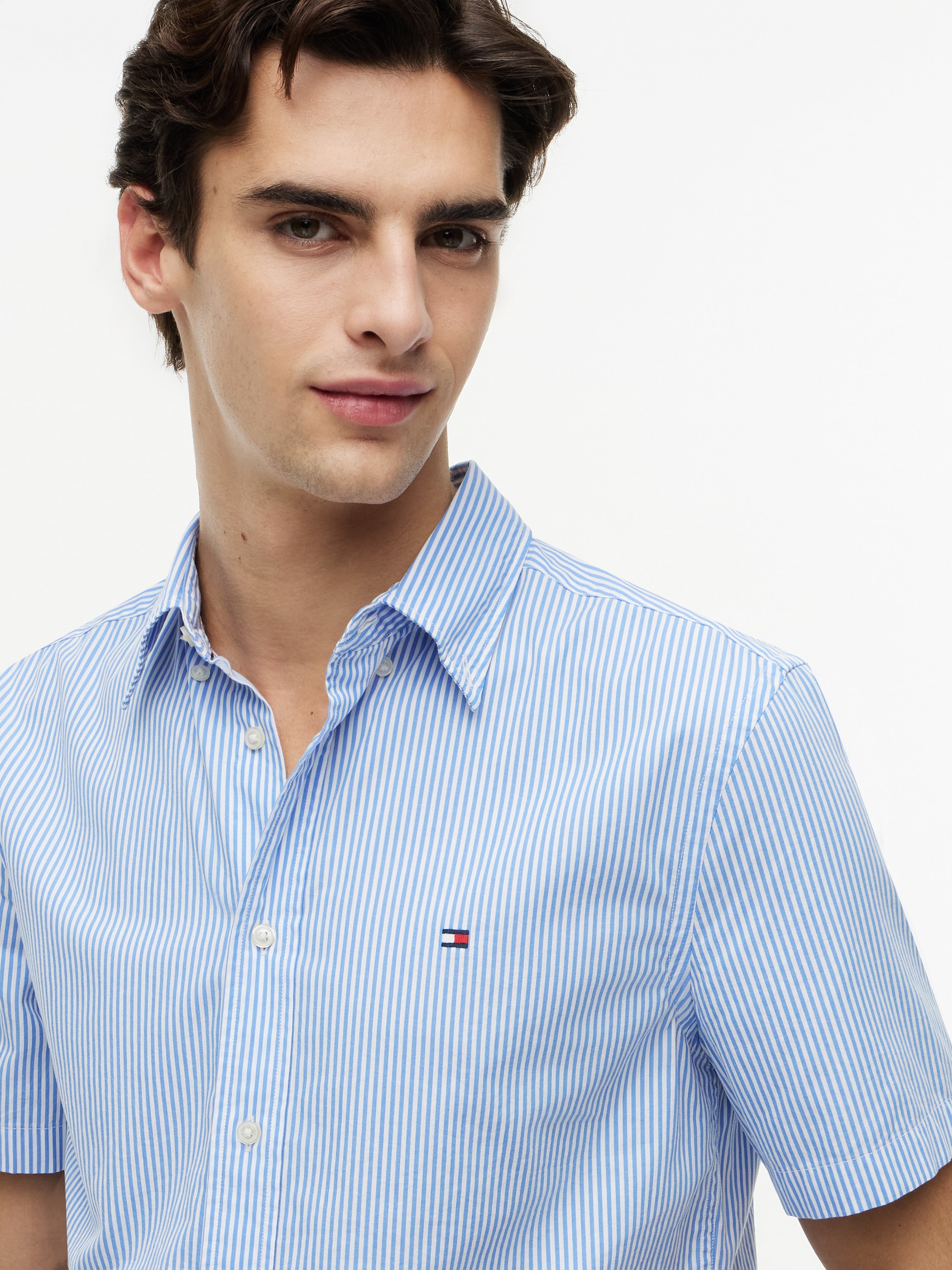 Tommy Hilfiger Kurzarmhemd »FLEX POP CLASSIC STP S/S SHIRT«