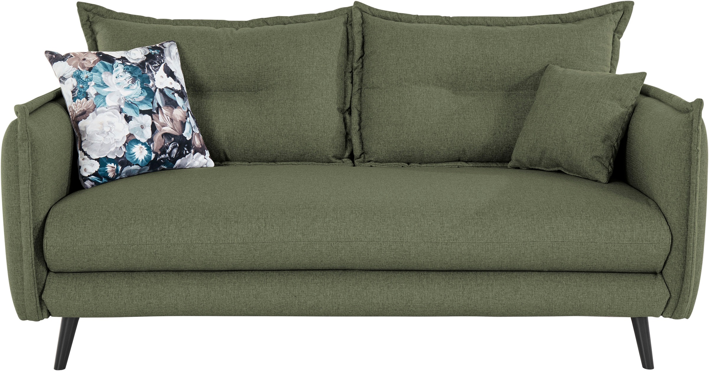 Home affaire 3-places »Levke, 183 cm breit, modern und bequem« structure fine, incluant coussin dorsal et coussin décoratif