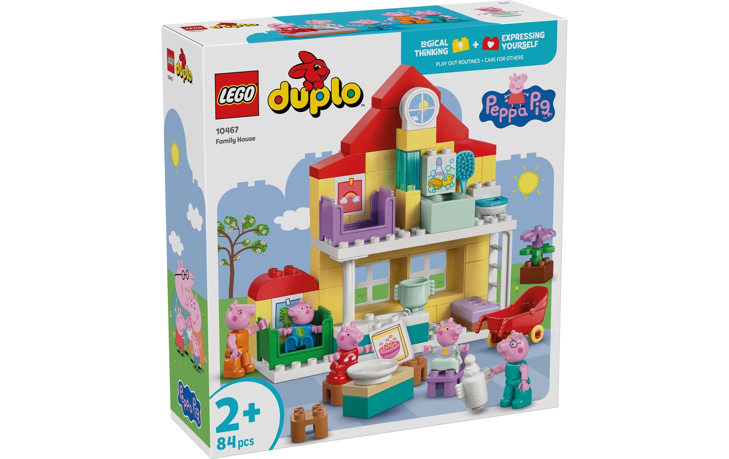 Image of LEGO Konstruktionsspielsteine "Familienhaus (10467), LEGO DUPLO Peppa Pig"