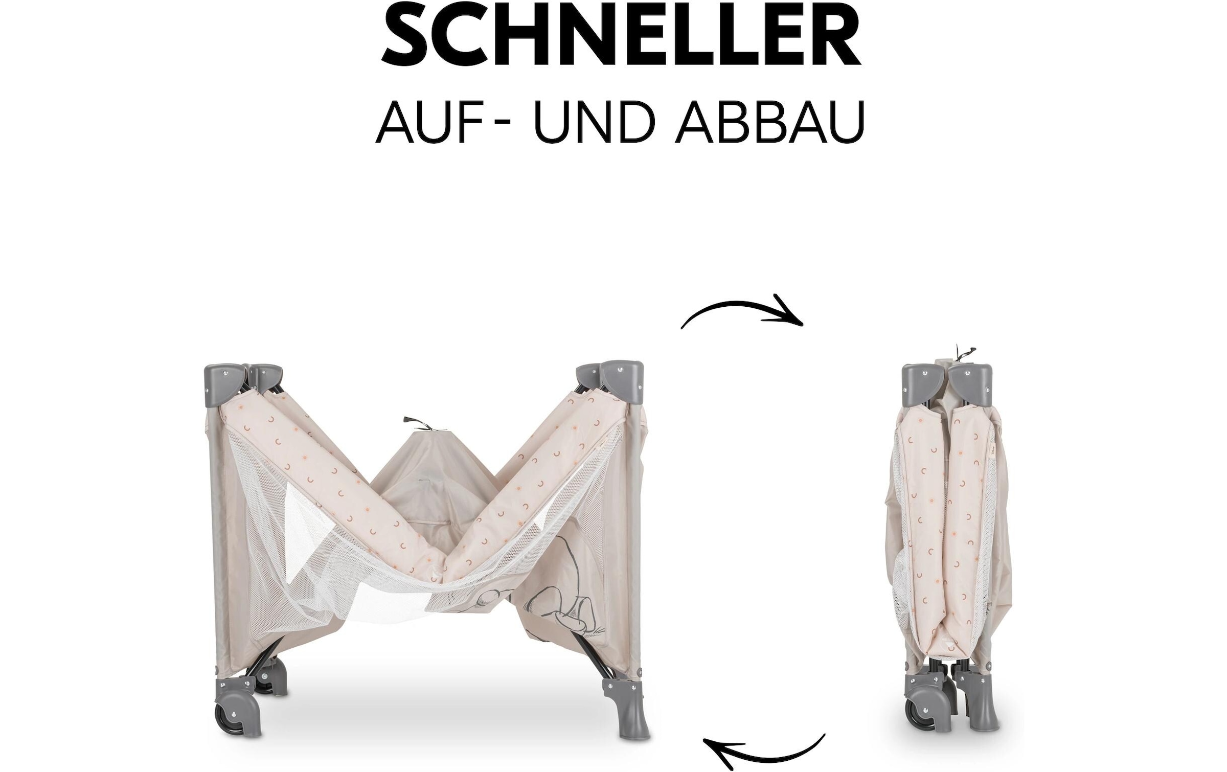 Hauck Lit de voyage pour bébé »Dream N Play Go Pooh Rainbow«