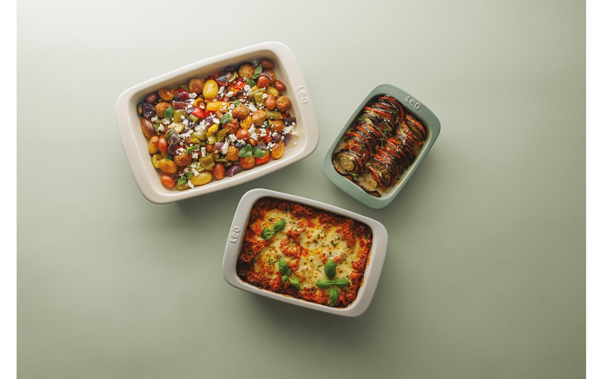 BergHOFF Auflaufform »Leo Balance, 3 Stück, Eckig« 3 Stk. tlg.