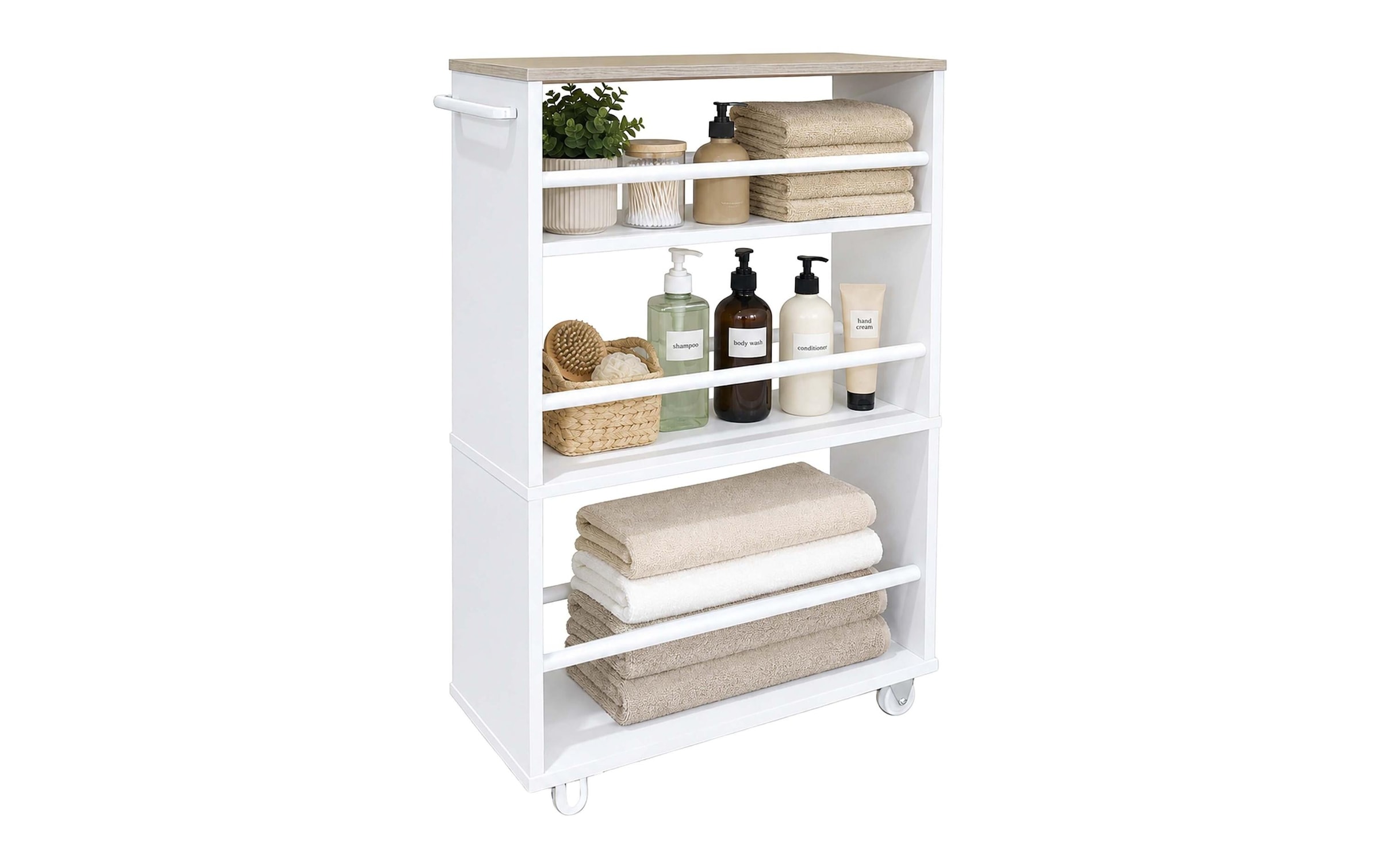 relaxdays Chariot d'appoint »Nischenordnungswagen 15 x 80 x 45 cm«