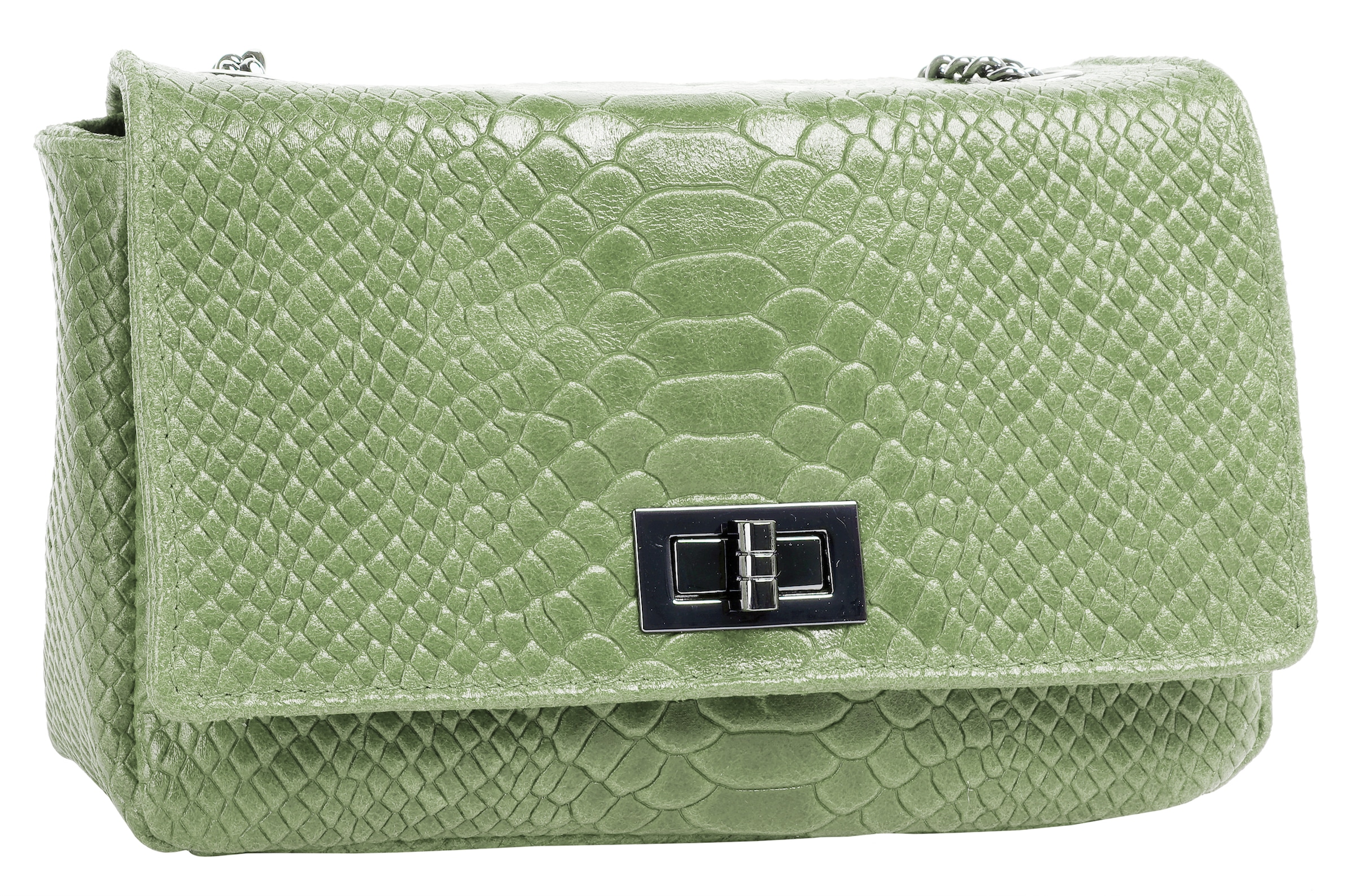 Cluty Sac à bandoulière cuir véritable, fabriqué en Italie