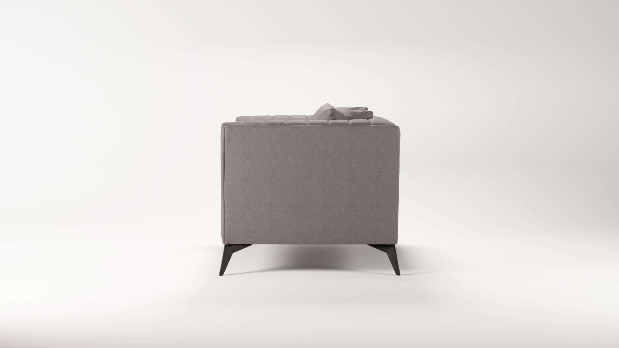 Places of Style Loveseat »MATTHEW Loungesessel, Masse B/T/H: 130/86/74 cm«, incl. Zierkissen, feine Steppung im Rücken, belastbar bis 200kg