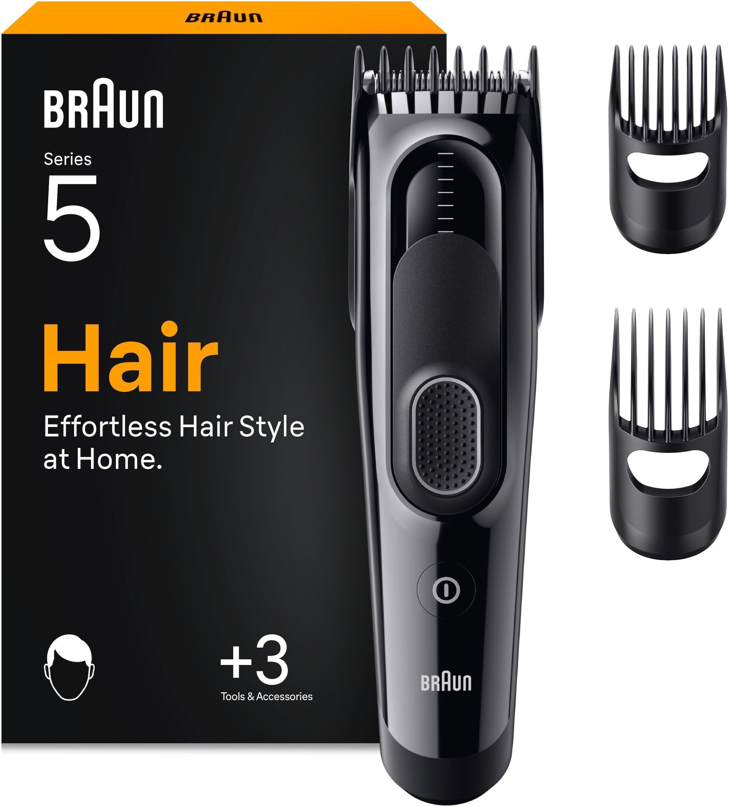 Image of Braun Haarschneider "Braun Series 5 HC5530" Lebenslang scharfe Klinge, 17 Längeneinstellungen, 50 Min Laufzeit