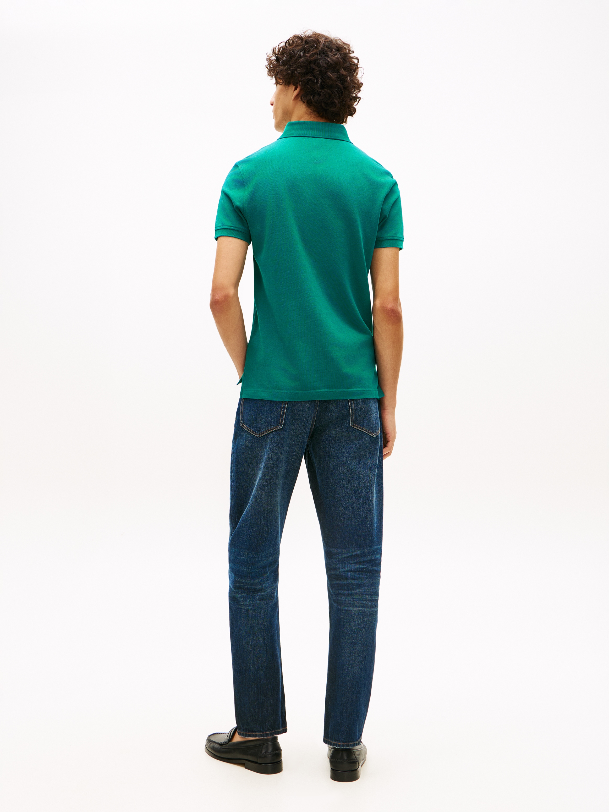 Tommy Hilfiger Poloshirt »1985 SLIM POLO« Markenstickerei, aus Baumwoll-Piqué