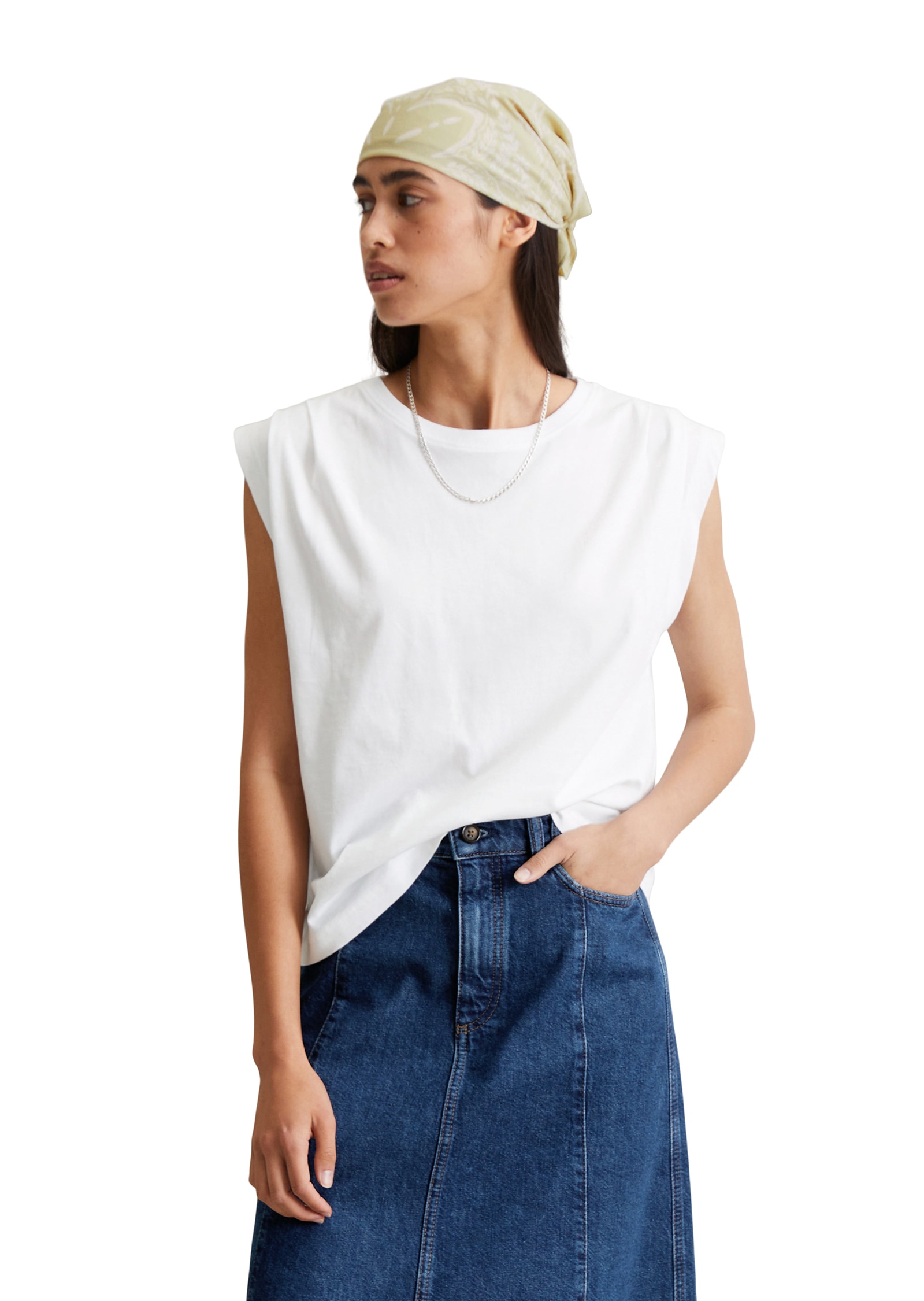 Image of Marc OPolo DENIM T-Shirt relaxed, Schulterpartie in Falten gelegt