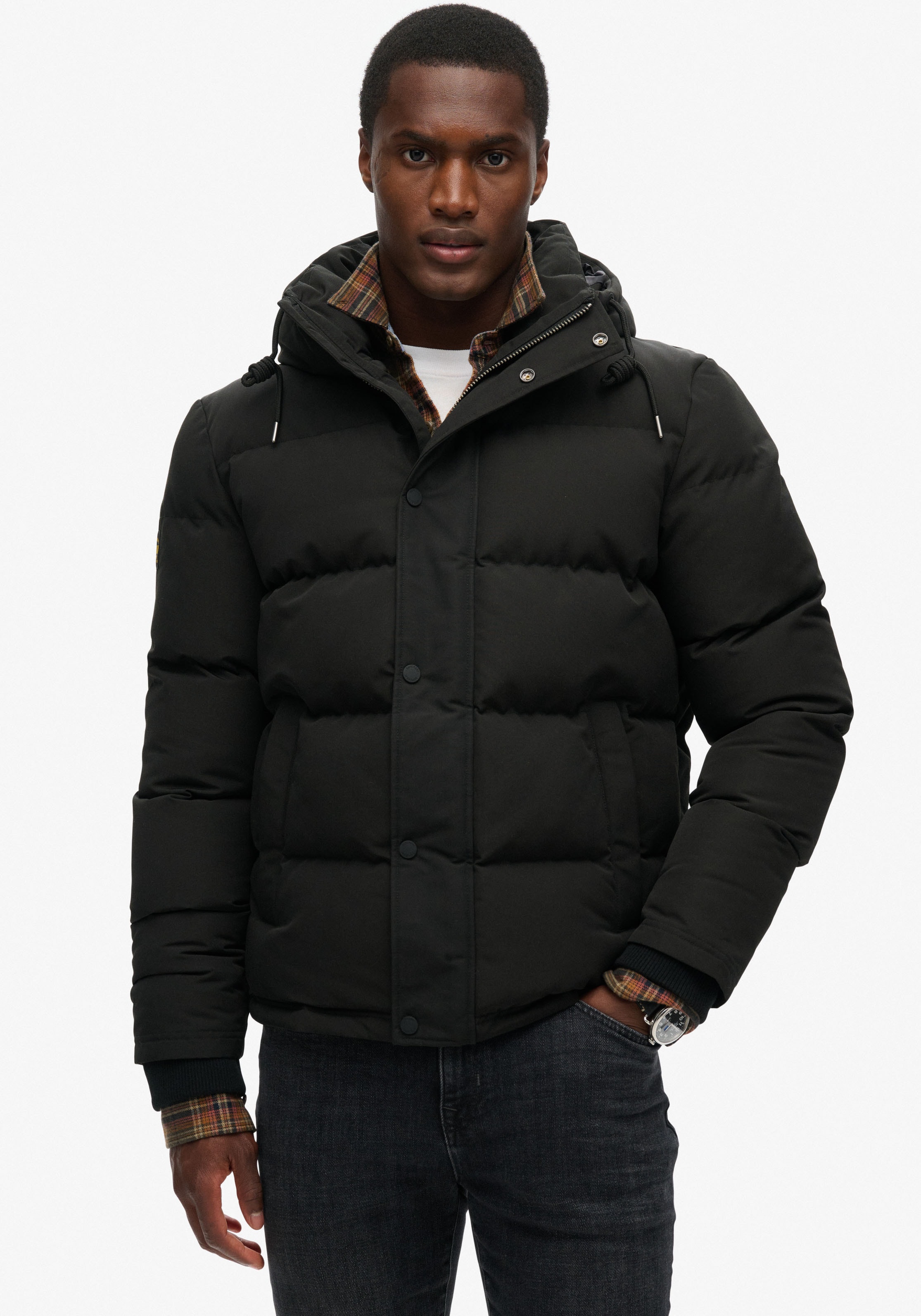 Image of Superdry Steppjacke "Everest Hooded Puffer Jacket" mit Kapuze