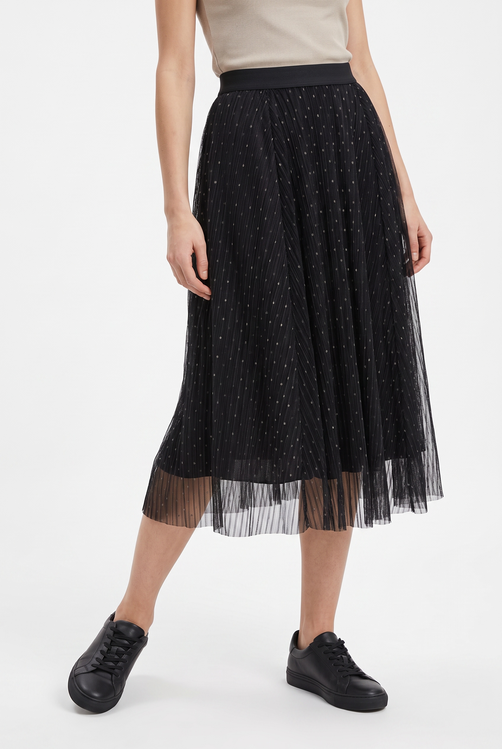 Image of ONLY Maxirock "ONLLAVINA DOT SKIRT JRS" Kunstfaser