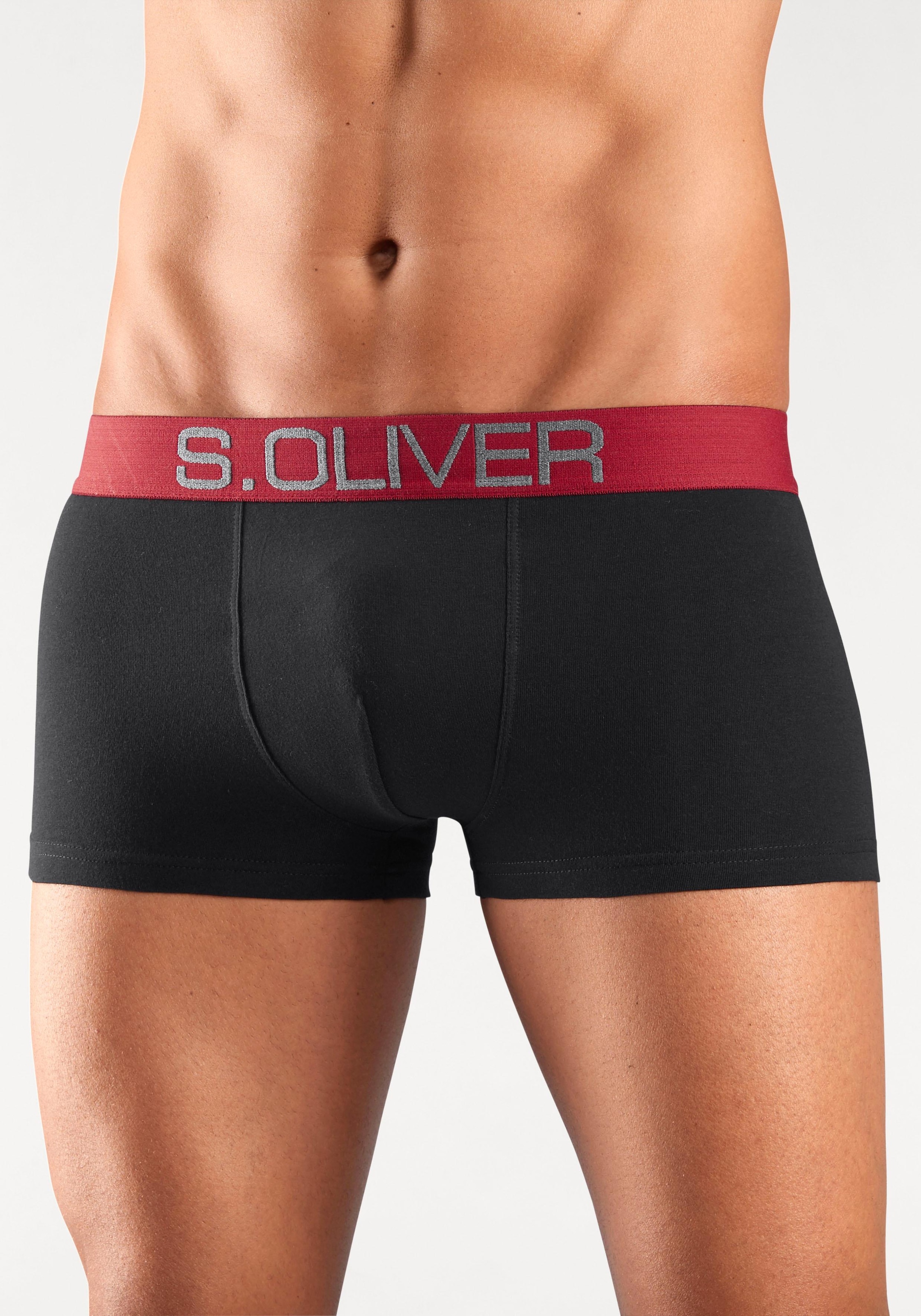 s.Oliver Boxer »Boxershorts für Herren«, (Packung, 4 St.), in Hipster-Form aus Baumwoll-Mix