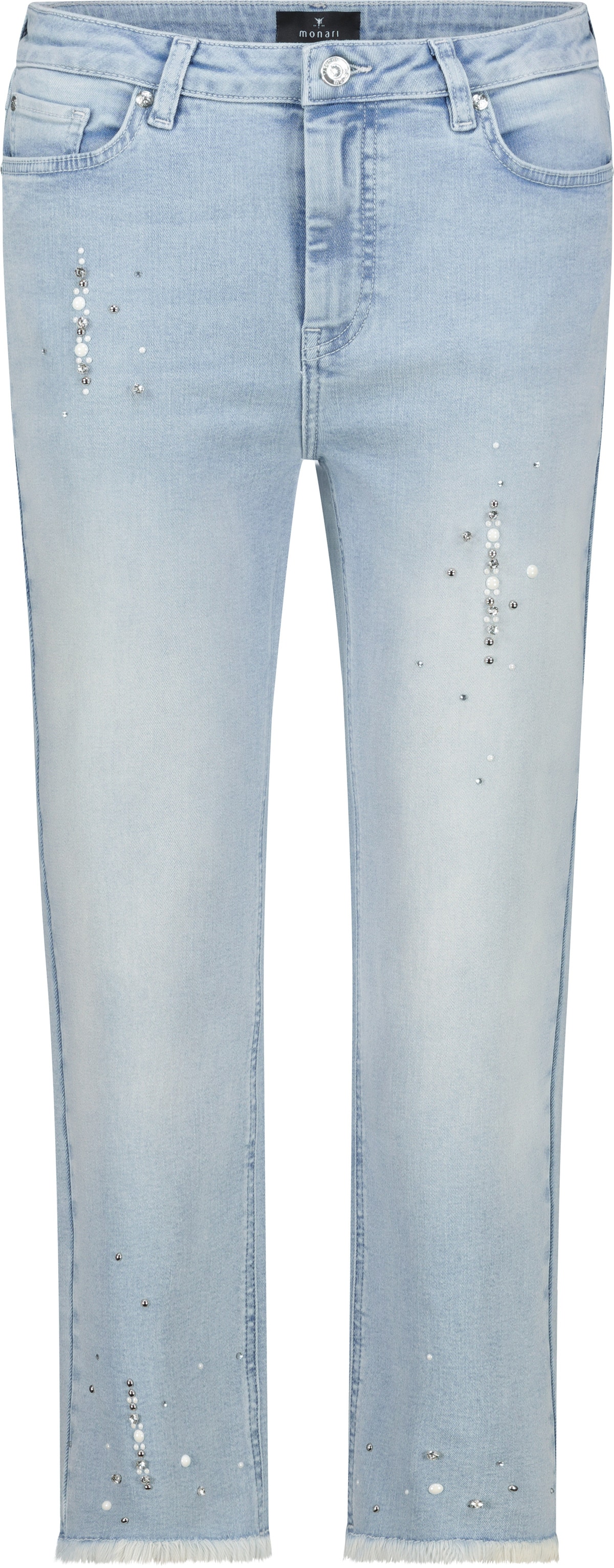 Monari Pantalon 7/8 »Hose Greta short Schmuck«  Regular fit mit Schmuckdetails