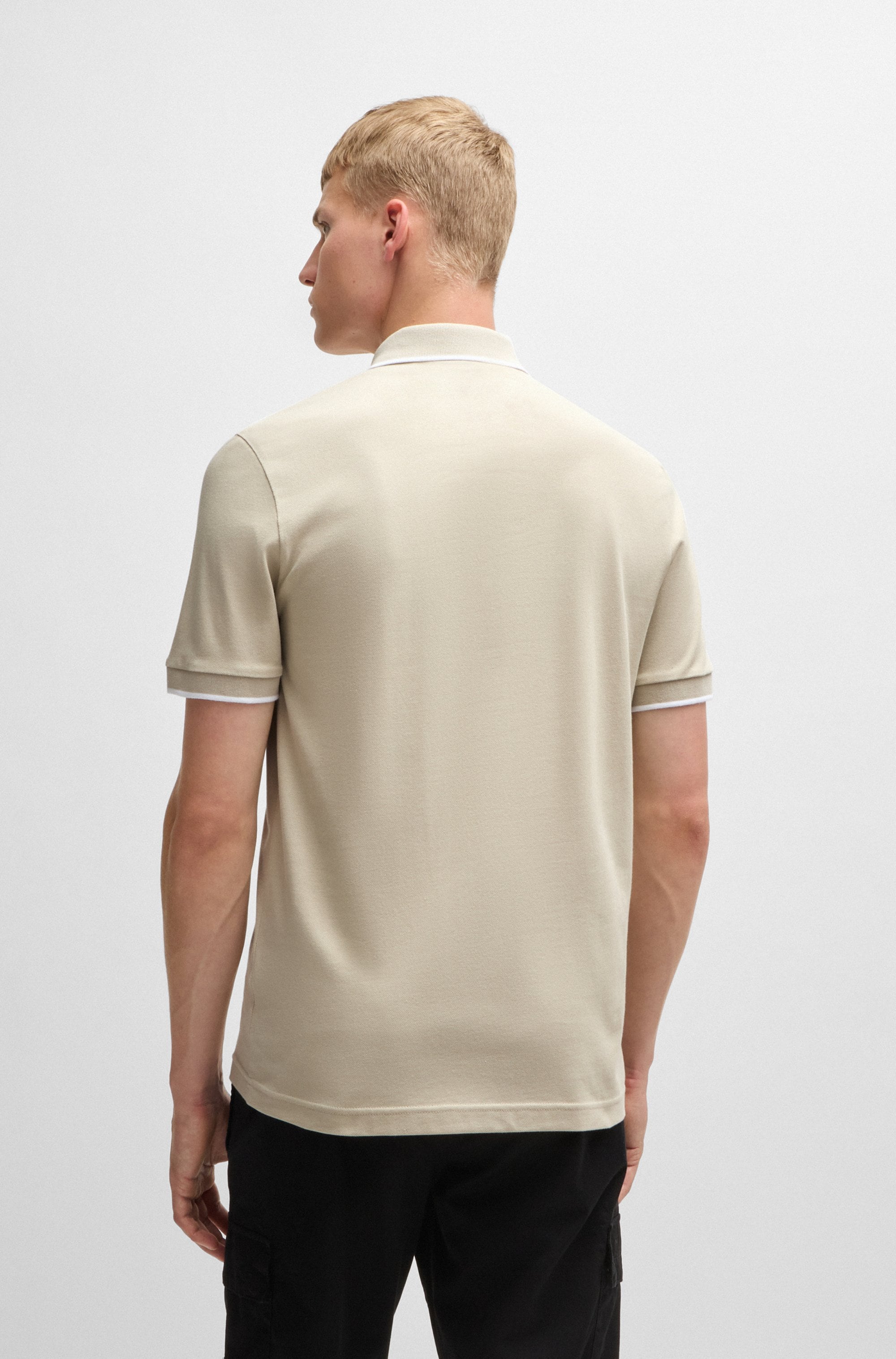 BOSS ORANGE Poloshirt »Passertip« mit BOSS Logo-Badge