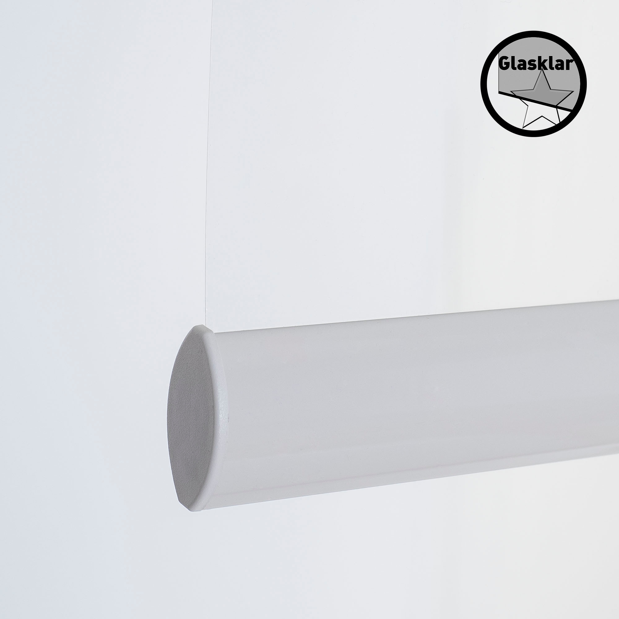 Liedeco Store à tirage latéral »Infektionsschutzrollo« transparent mit Bohren freihängend Infektionsschutzrollo Trennwand Transparentes Rollo