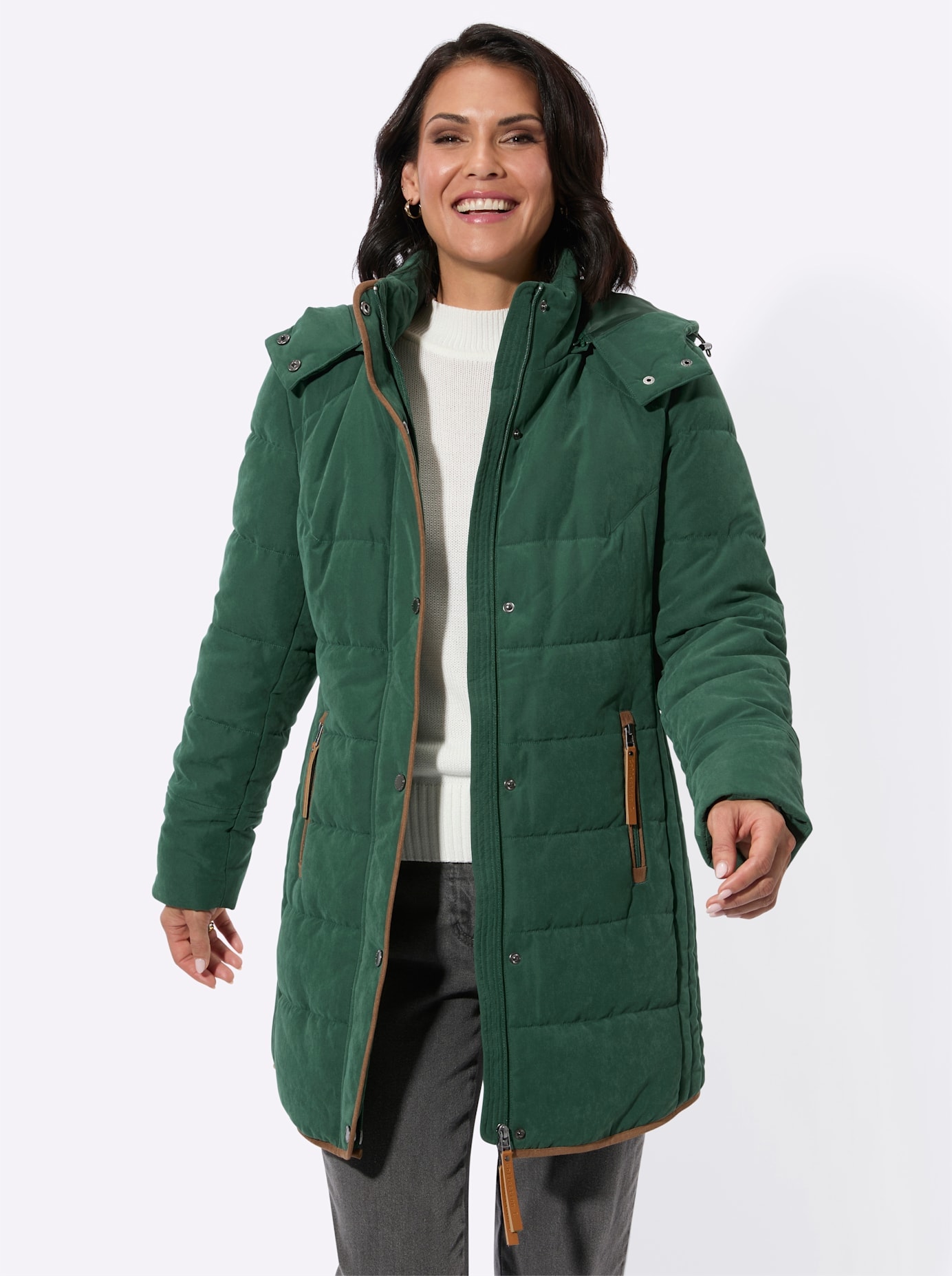 Casual Looks Steppjacke mit Kapuze