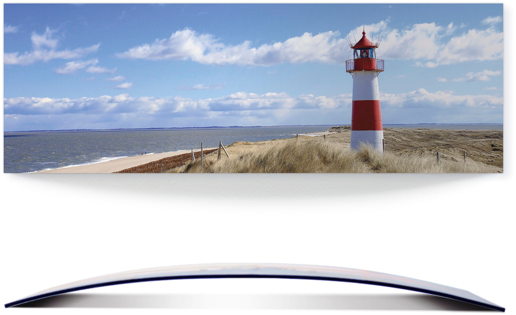 Image of Artland Wandbild »Leuchtturm Sylt«, Gebäude, (1 St.), 3D Optik gebogen bei Ackermann Versand Schweiz