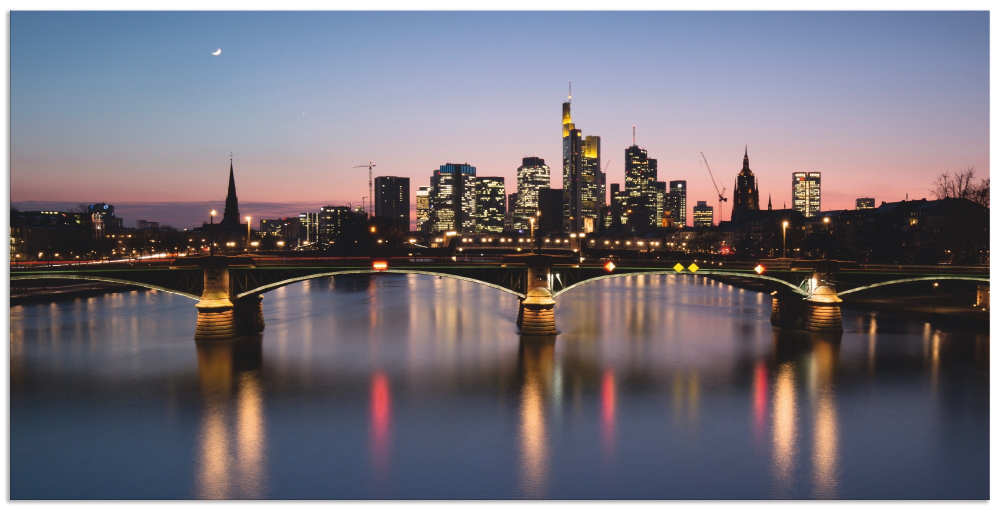 Image of Artland Wandbild »Skyline 1«, Deutschland, (1 St.), in vielen Grössen & Produktarten - Alubild / Outdoorbild für den Aussenbereich, Leinwandbild, Poster, Wandaufkleber / Wandtattoo auch für Badezimmer geeignet bei Ackermann Versand Schweiz