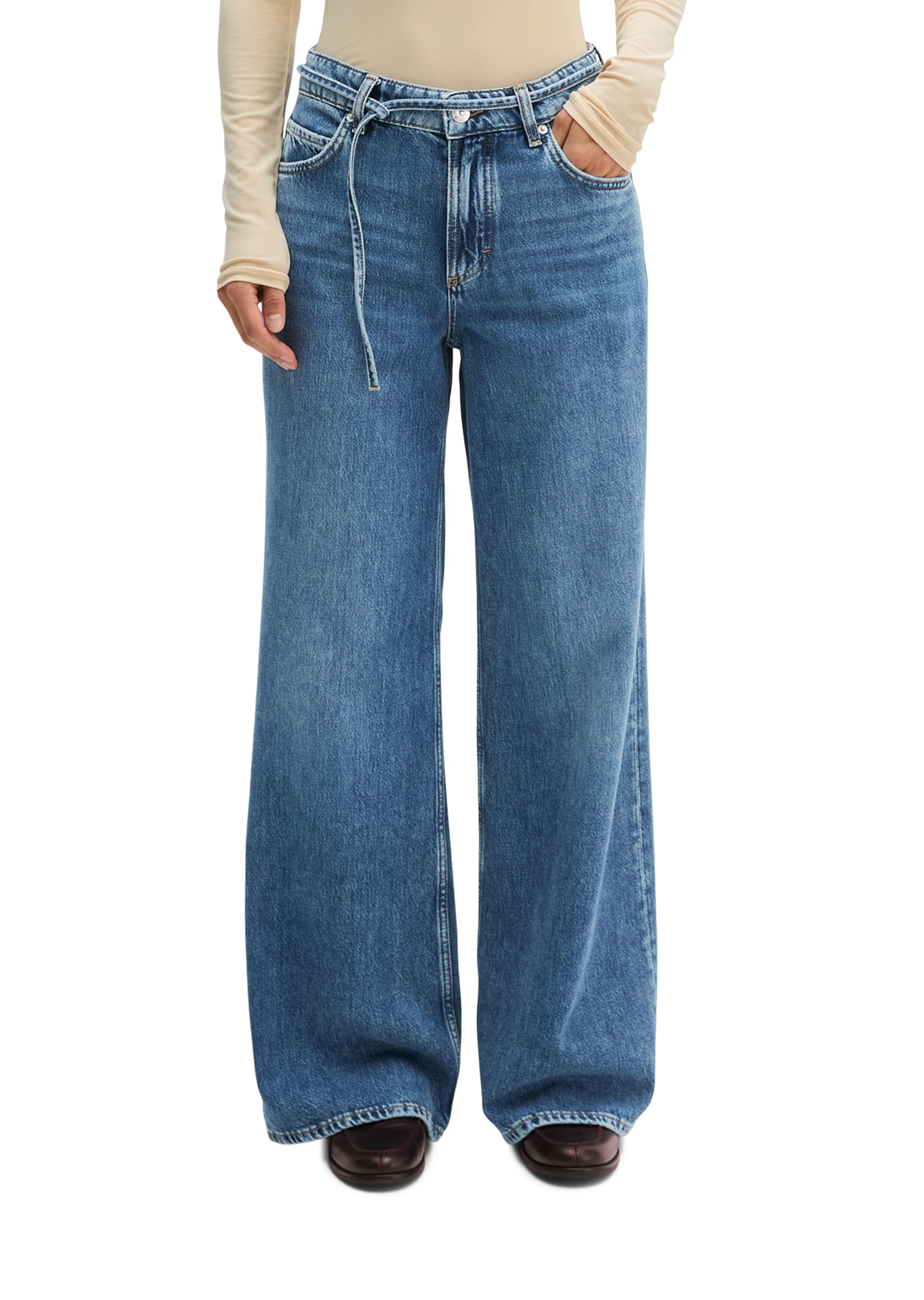 Image of Marc OPolo Weite Jeans Model Lania wide aus Rigid Denim ohne Elasthan