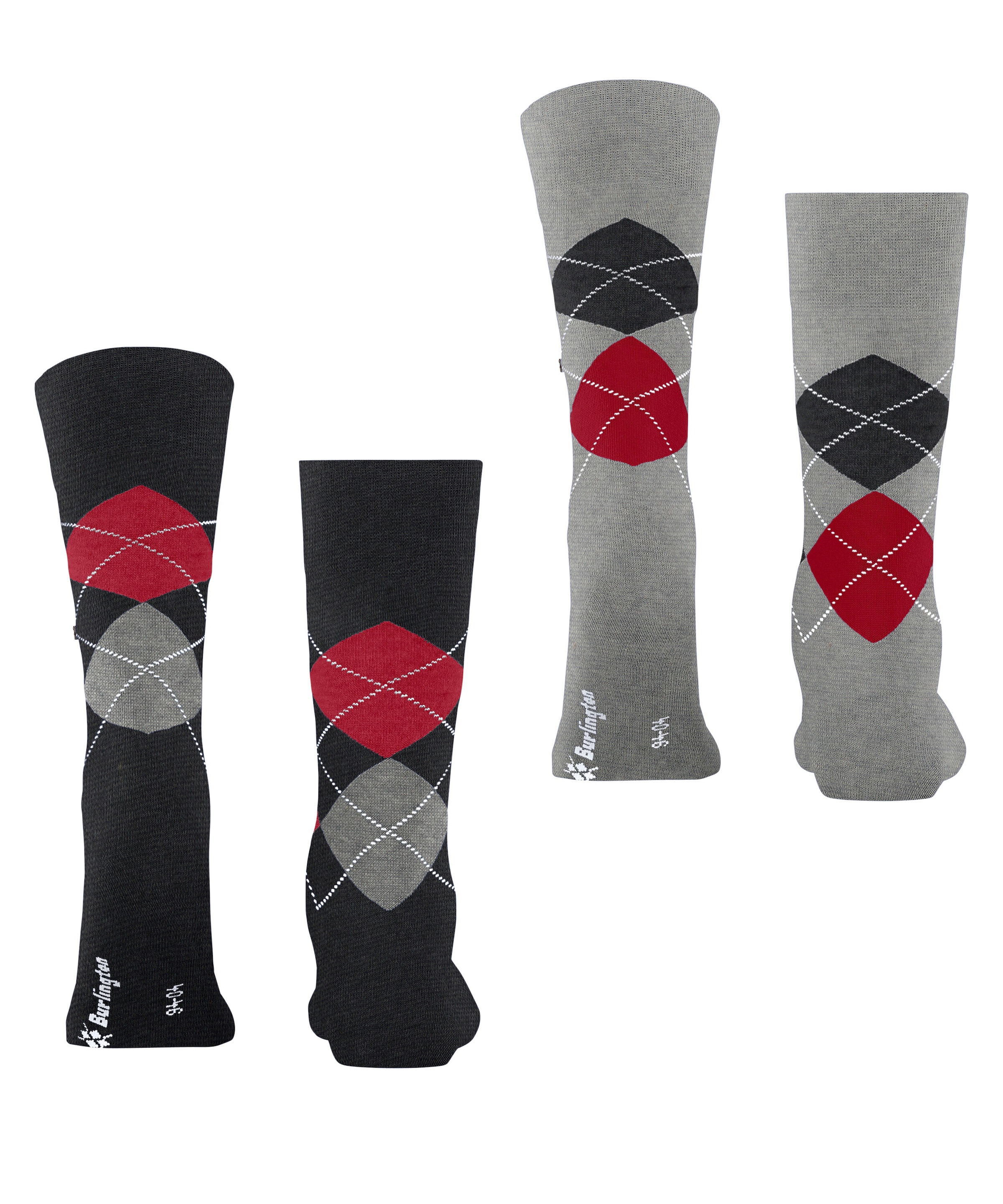 Burlington Chaussettes »Everyday Argyle 2er-Pack« 2er Pack,  atmungsaktiv