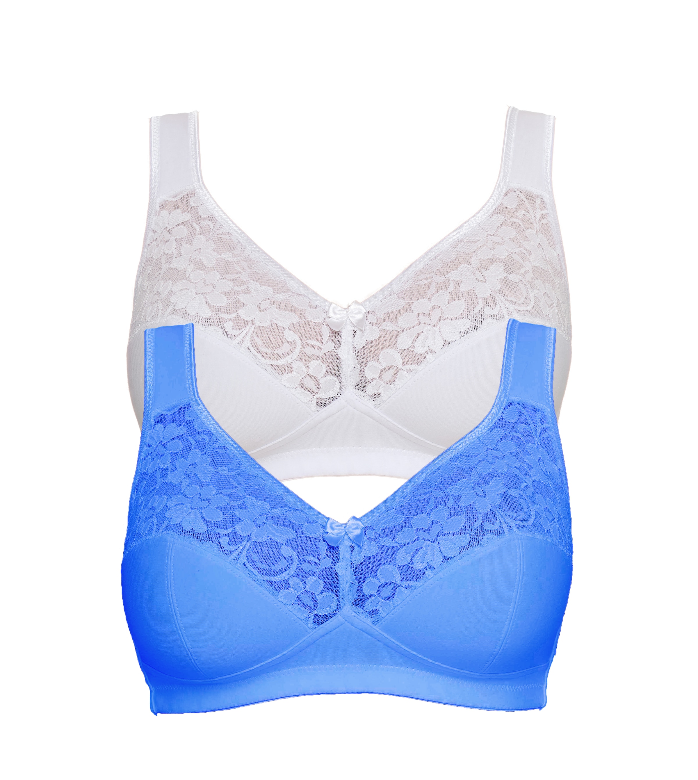 Image of Susa "Basic" Spitze, genähte Cups, Baumwollmix, elastisch, BH-Set