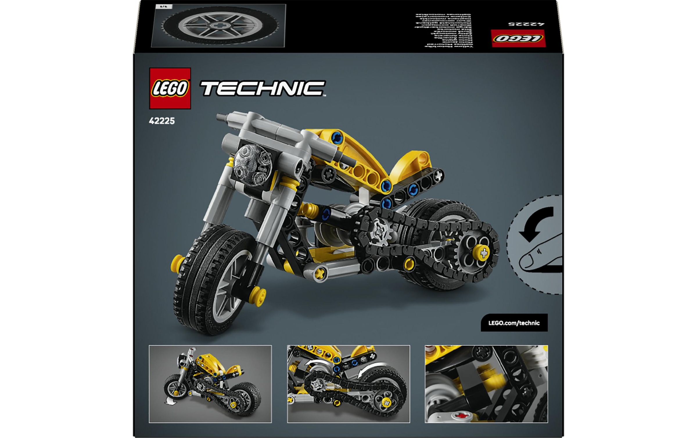 LEGO® Pions de construction »Gelbes Motorrad (42225), LEGO Technic«