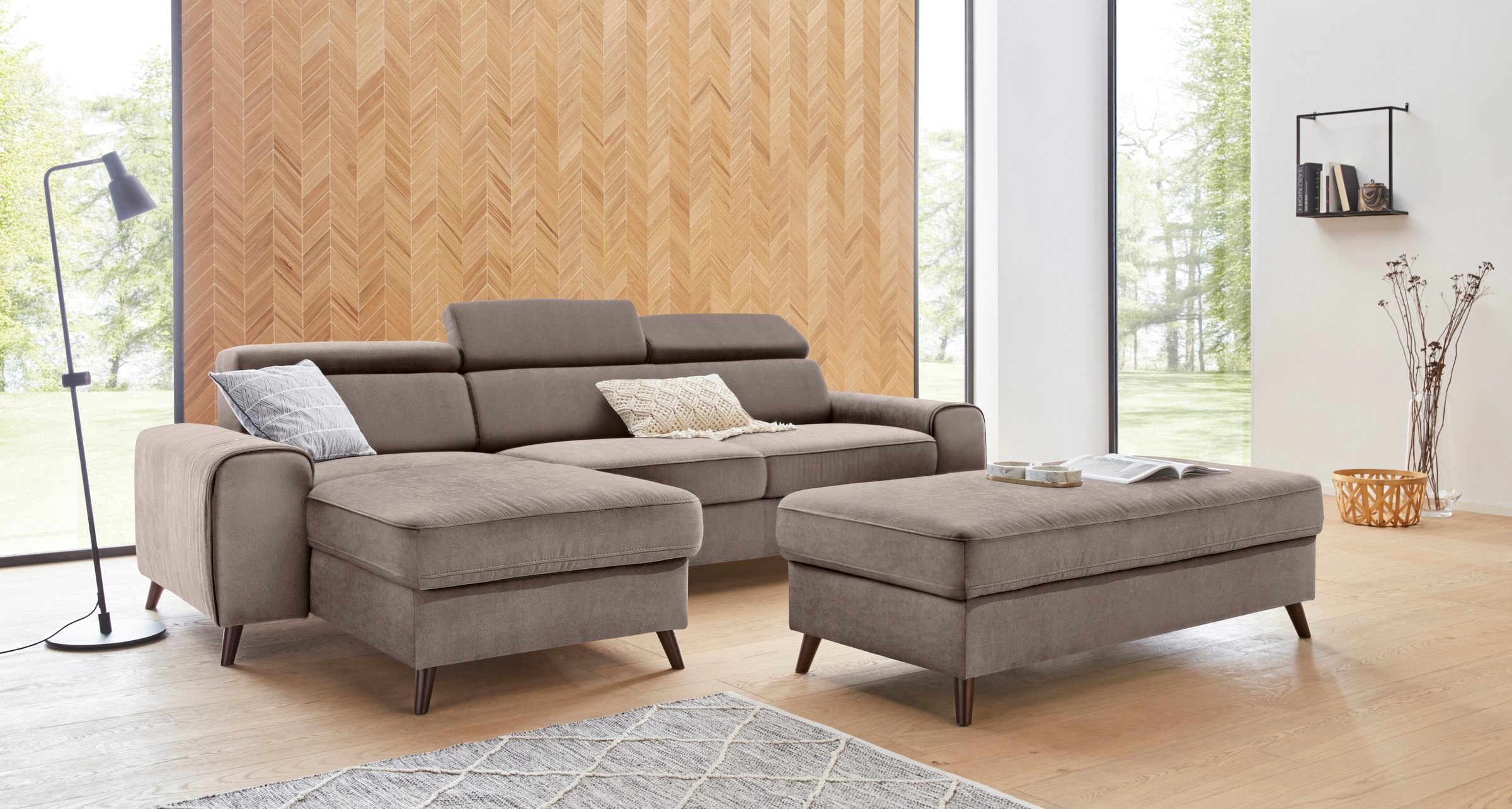 Image of exxpo - sofa fashion Ecksofa, inklusive Kopf- bzw. Rückenverstellung, wahlweise mit Bettfunktion und Bettkasten bei Ackermann Versand Schweiz