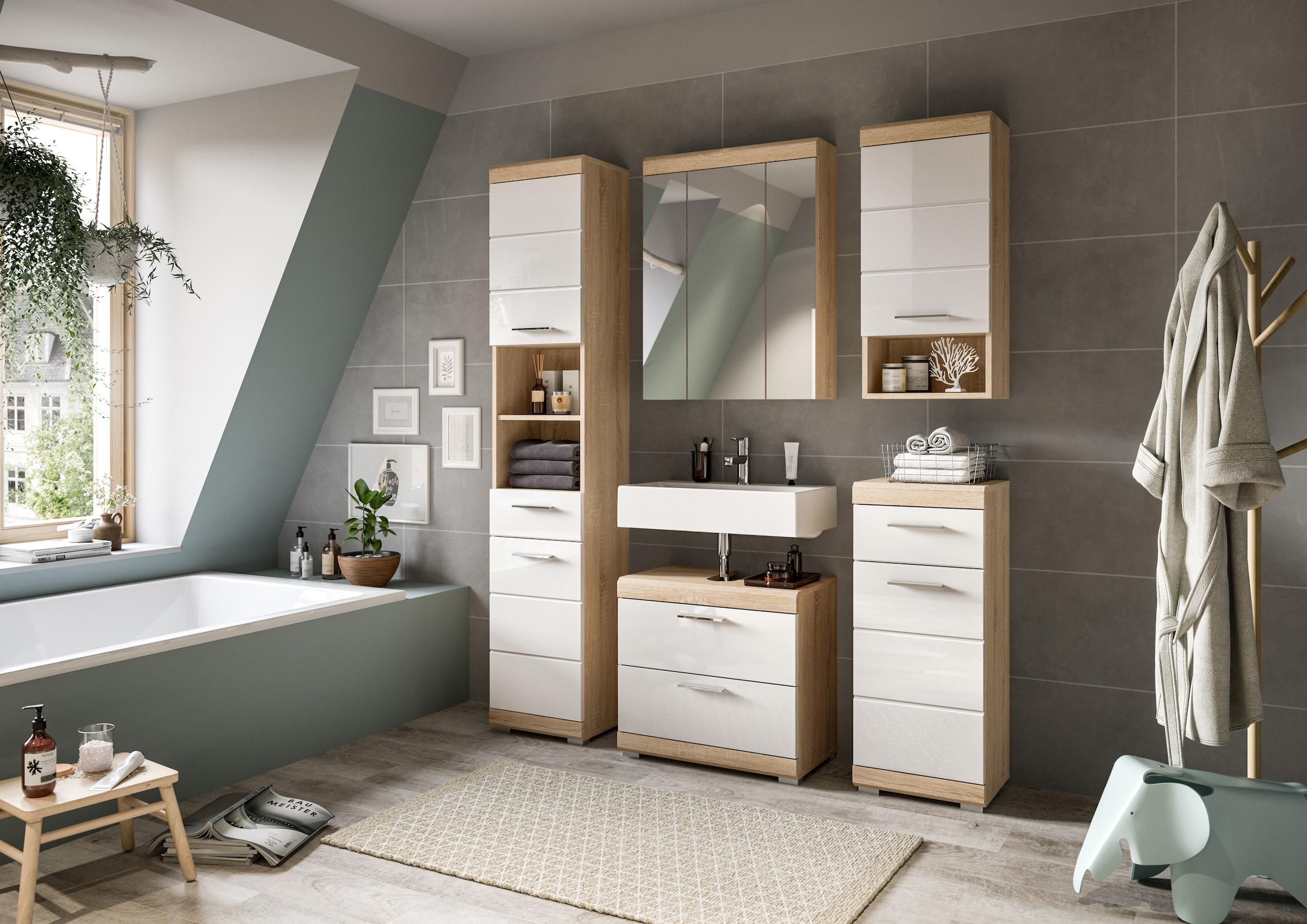 INOSIGN Badmöbel-Set »Siena, 4 teilig, bestehend aus:« Set, TOPSELLER!, 4 Stk. tlg.