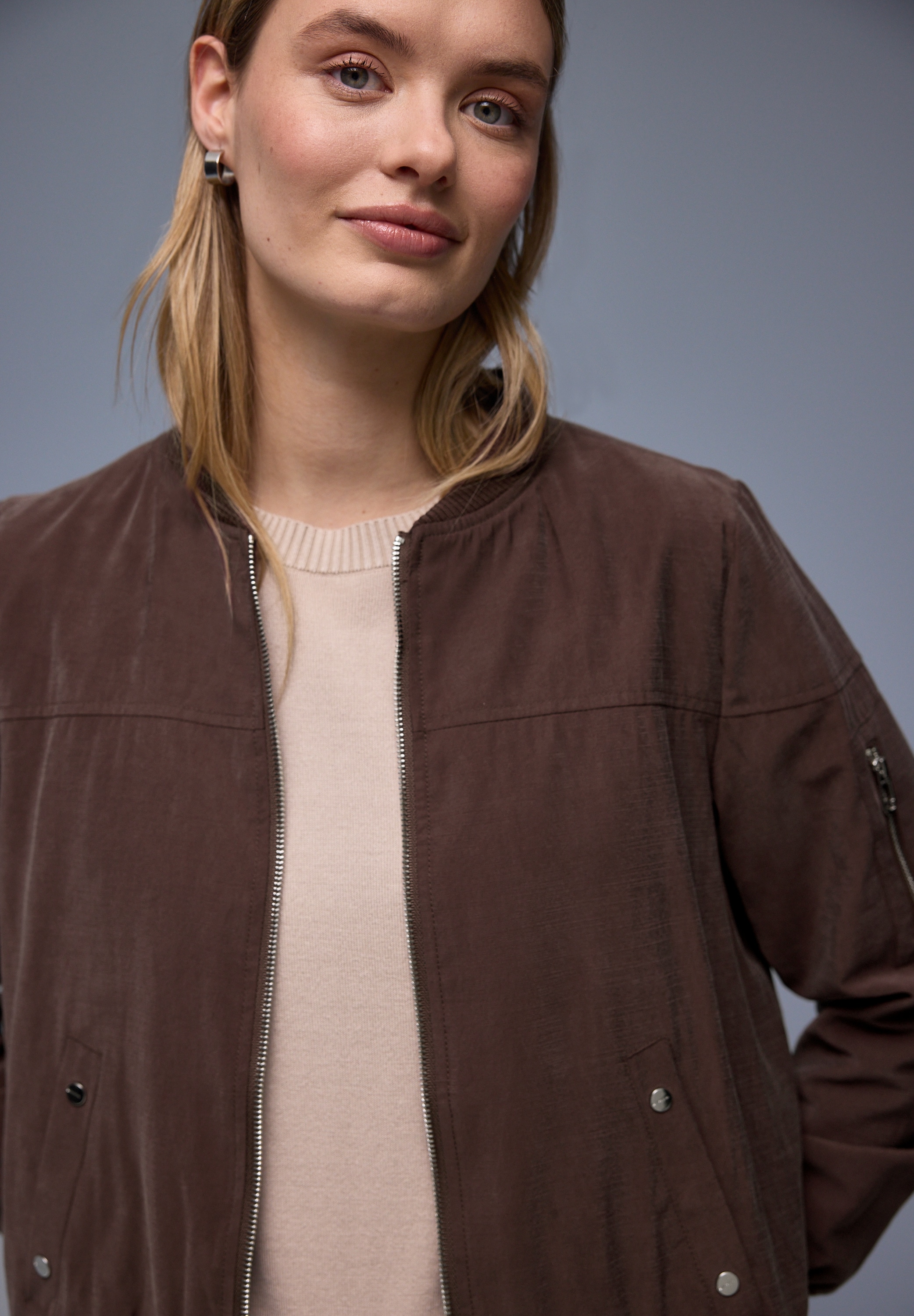 Image of STREET ONE Blouson ohne Kapuze mit elastischem Saum
