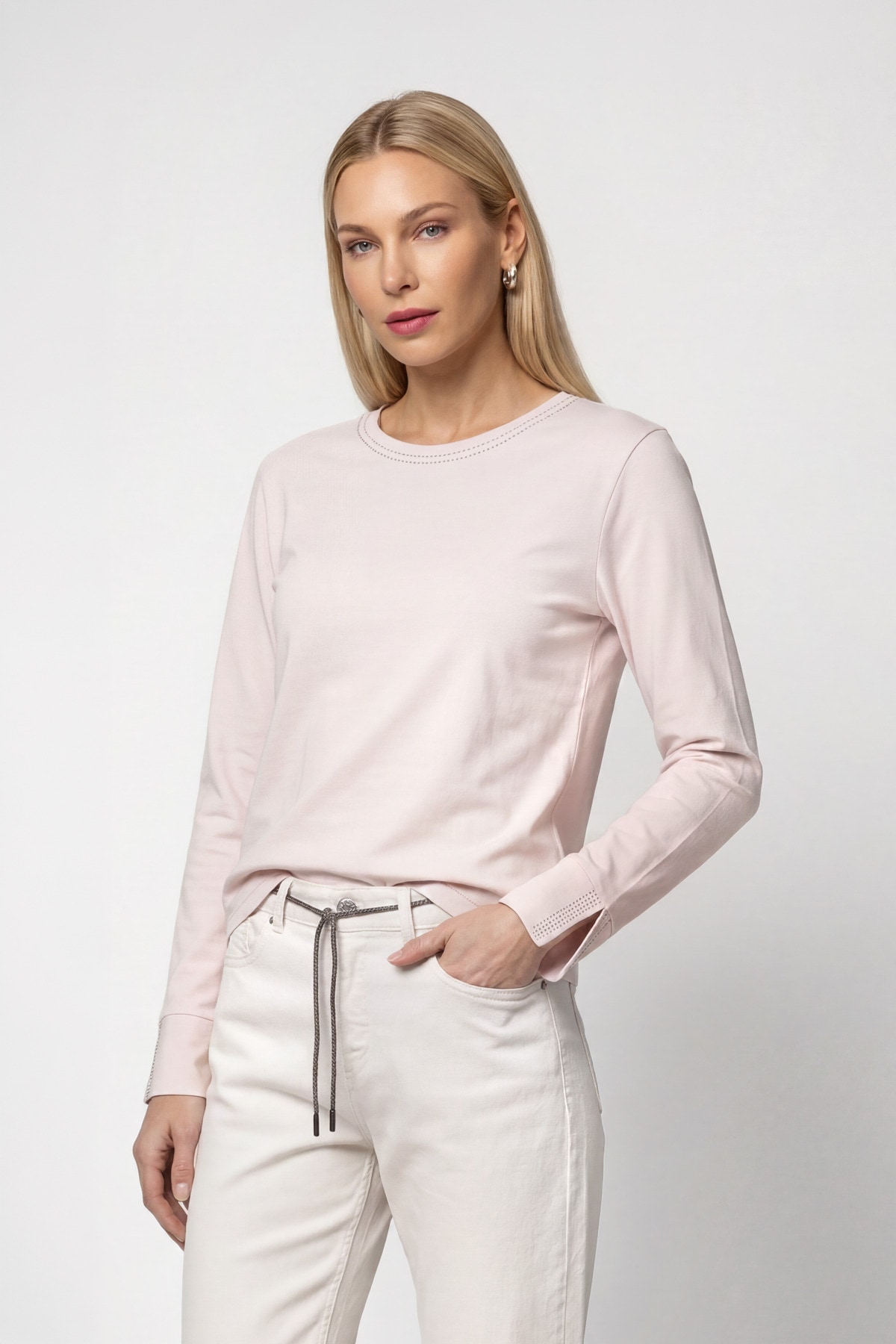 Image of Monari Langarmshirt "Shirt Basic Schmuck" Regular fit mit Rundhalsausschnitt