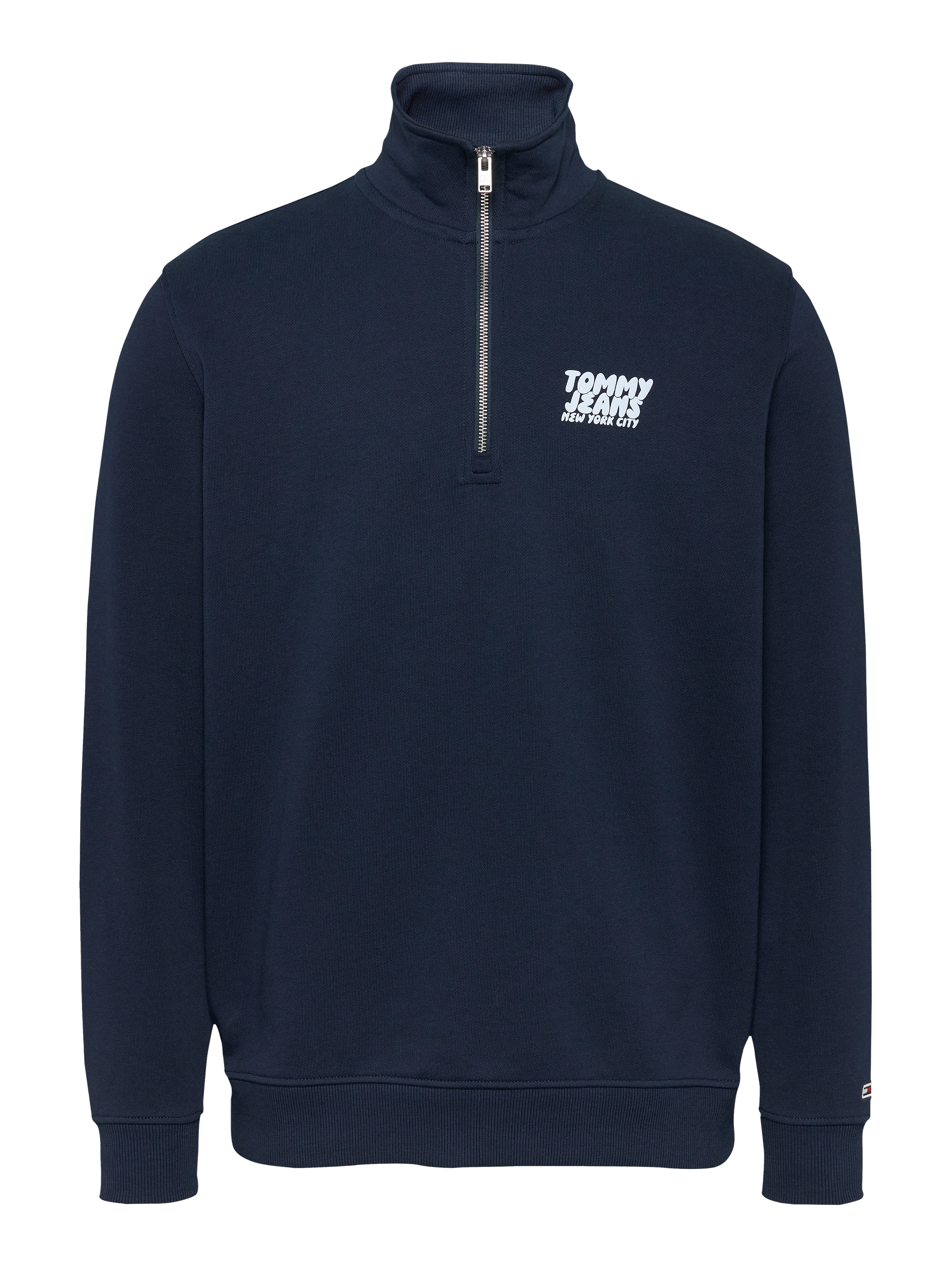 Tommy Jeans Sweatshirt »TJM REG BUBBLE QRTR ZIP FRNT/BCK«, mit grossem Rückenprint