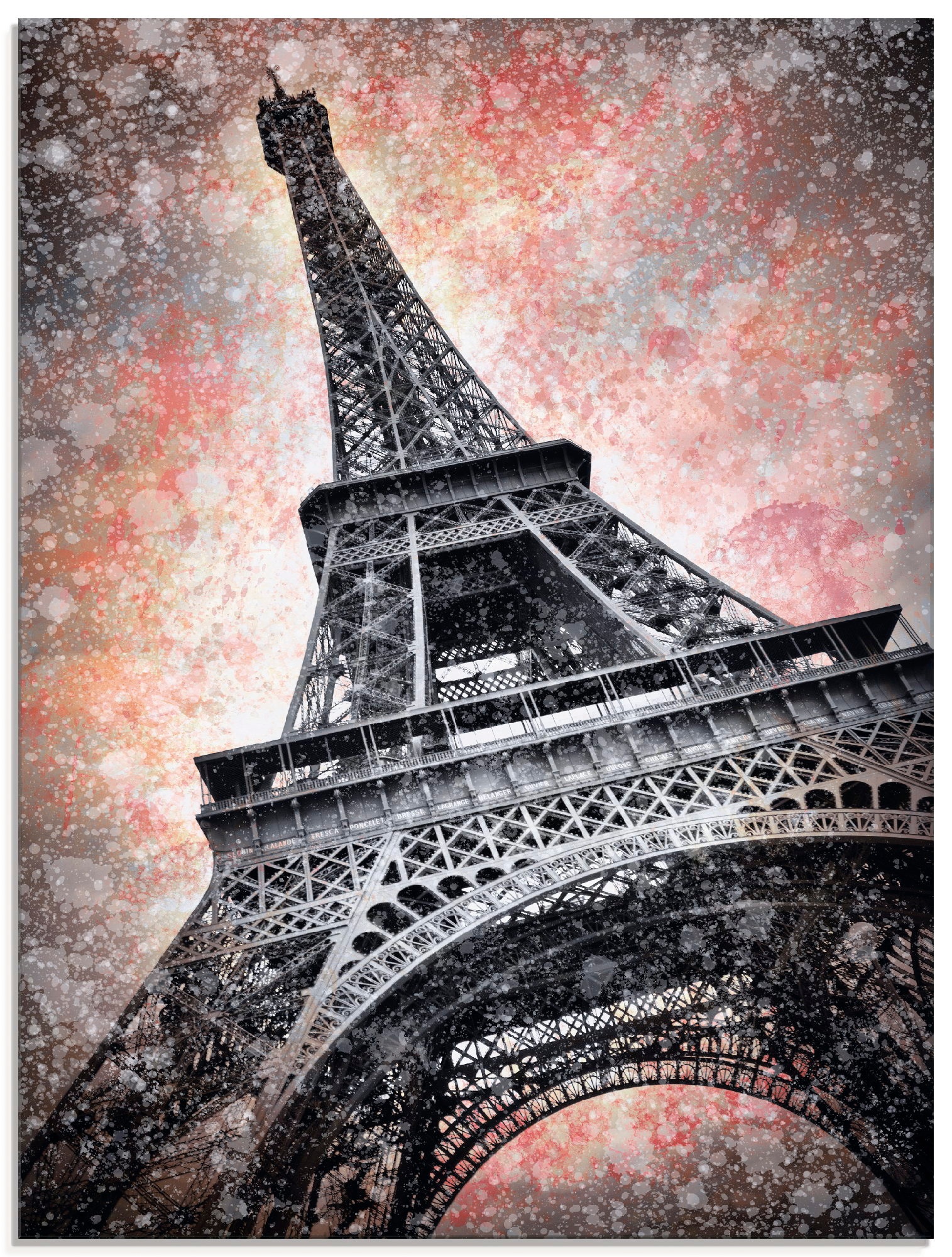 Image of Artland Glasbild »Modern Art Eiffelturm«, Gebäude, (1 St.) bei Ackermann Versand Schweiz