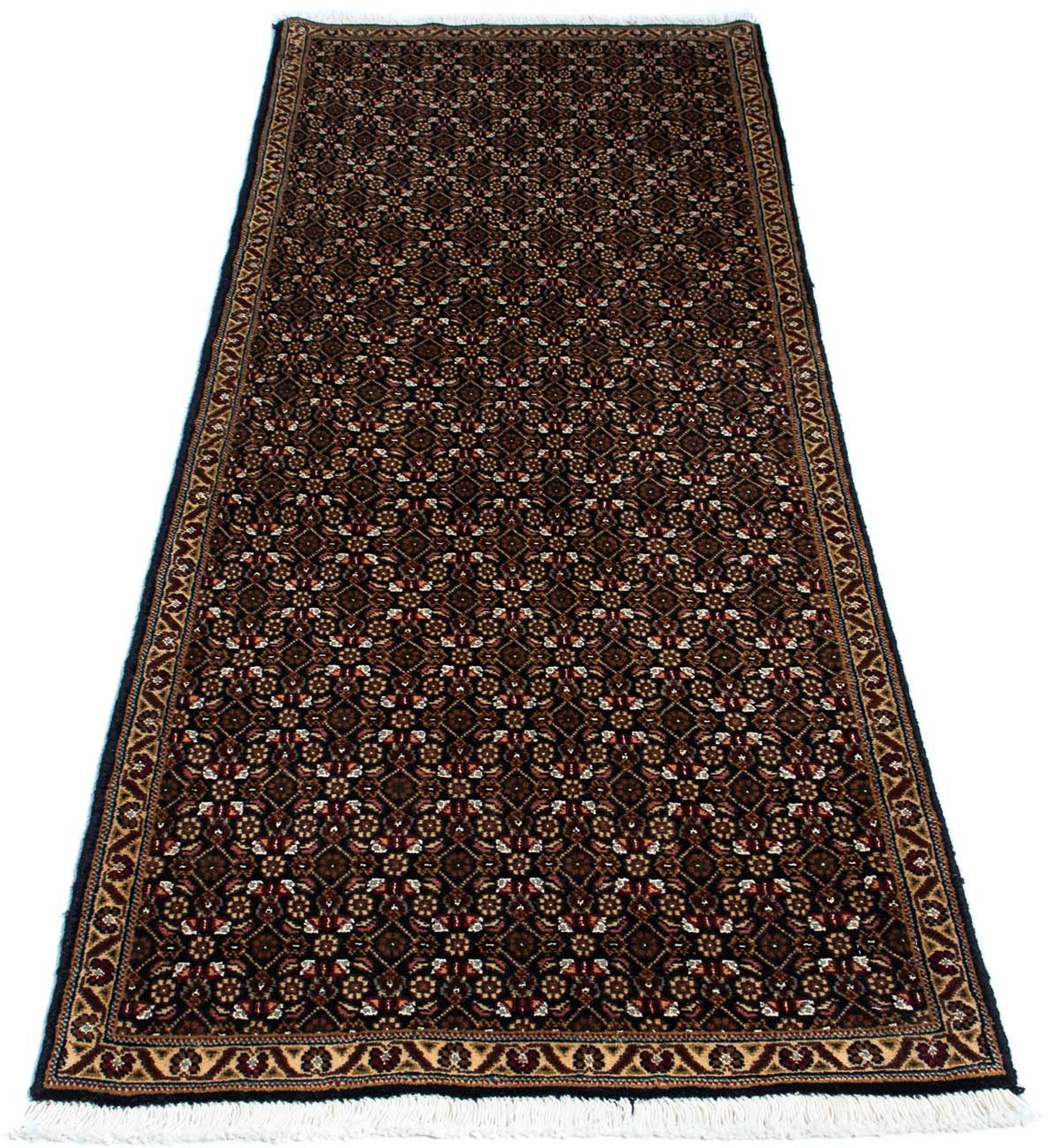 Image of morgenland Orientteppich »Perser - Täbriz - 206 x 70 cm - dunkelblau«, rechteckig, 10 mm Höhe, Wohnzimmer, Handgeknüpft, Einzelstück mit Zertifikat bei Ackermann Versand Schweiz