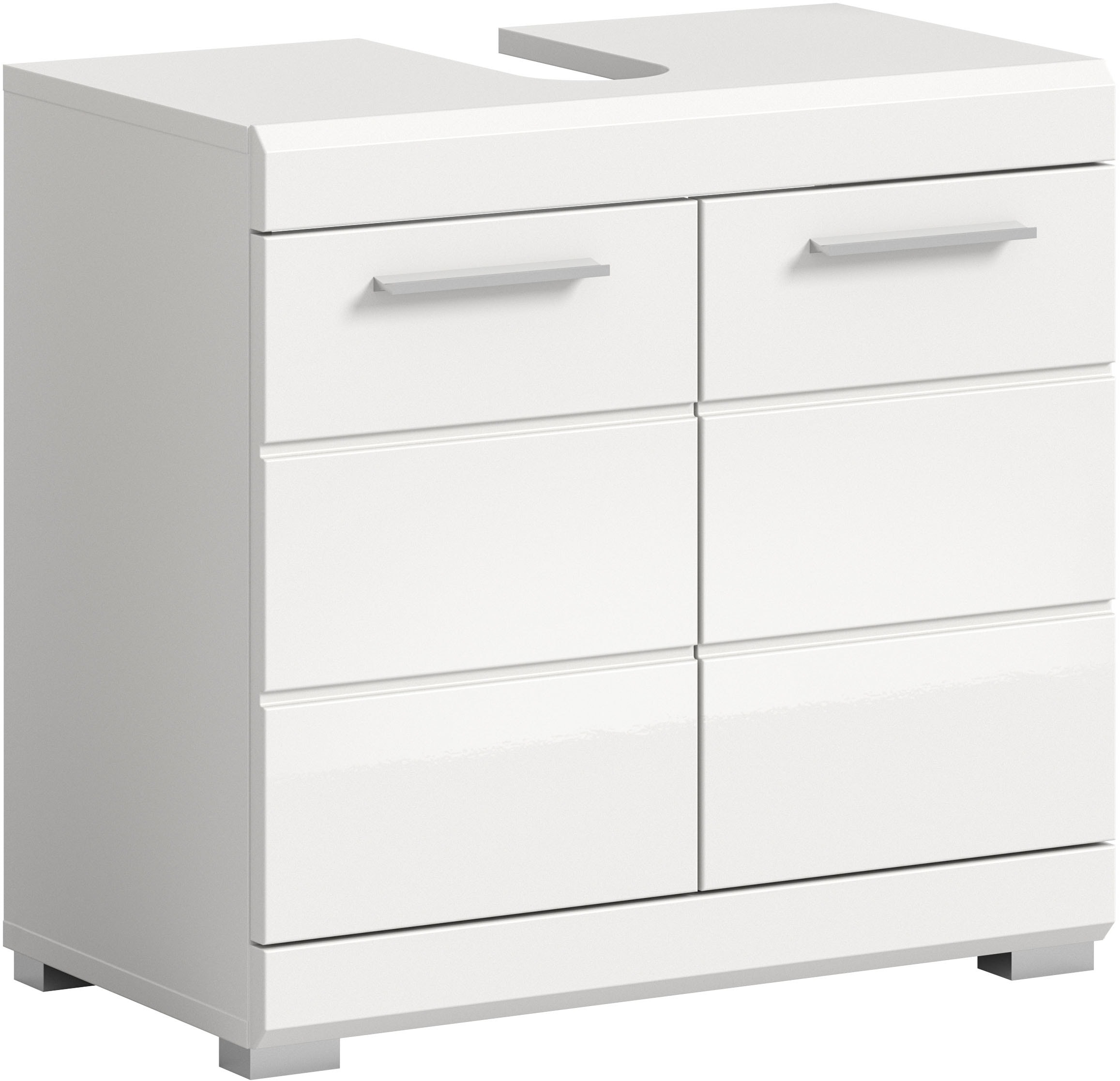INOSIGN Waschbeckenunterschrank »Siena, Breite 60cm, 2 Tür, 2 Fächer, mit Siphonausschnitt, MDF-Front«, (1 St.), in verschiedenen Farben erhältlich, Badmöbel, Badschrank, Kommode, Bad