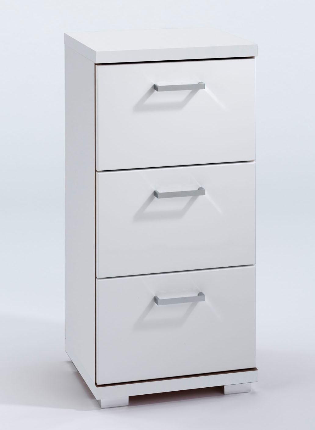 Image of Homexperts Unterschrank »Nusa«, Breite 35 cm, Badezimmerschrank mit Metallgriffen, 3 praktische Schubladen, MDF-Fronten in Hochglanz-Optik bei Ackermann Versand Schweiz