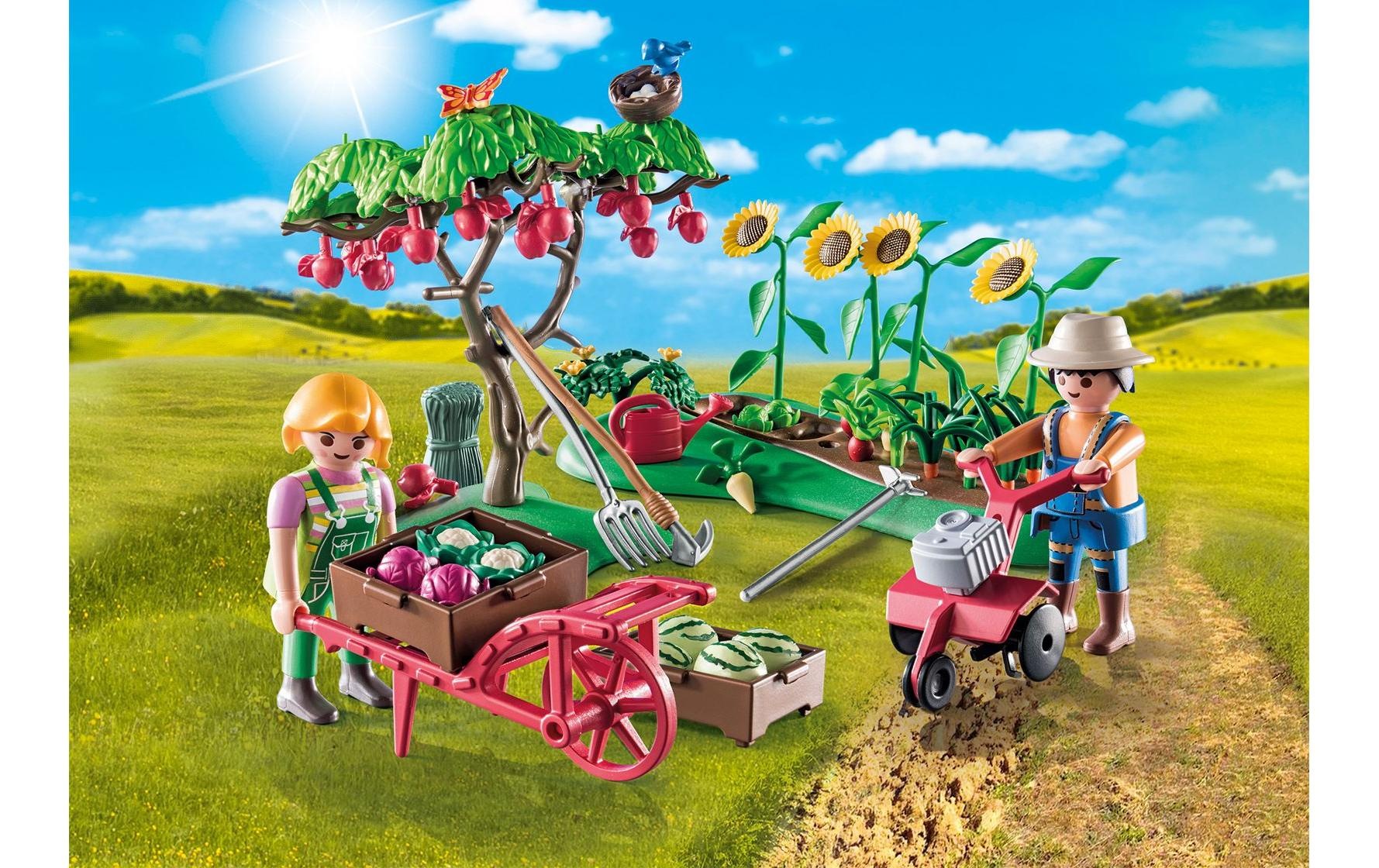 Playmobil® Spielbausteine »Country Starter Pack Bauernhof Gemüsegarten 71380«, (91 St.)
