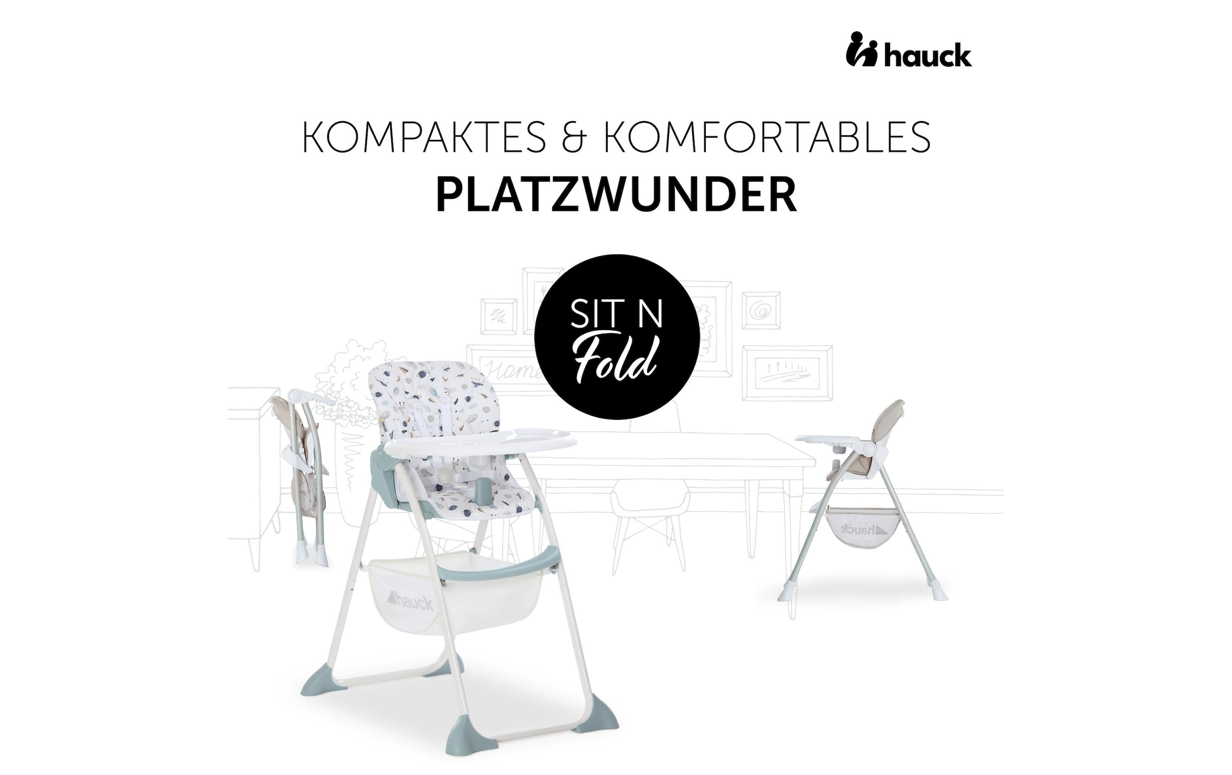 Hauck Hochstuhl »Sit N Fold Space«