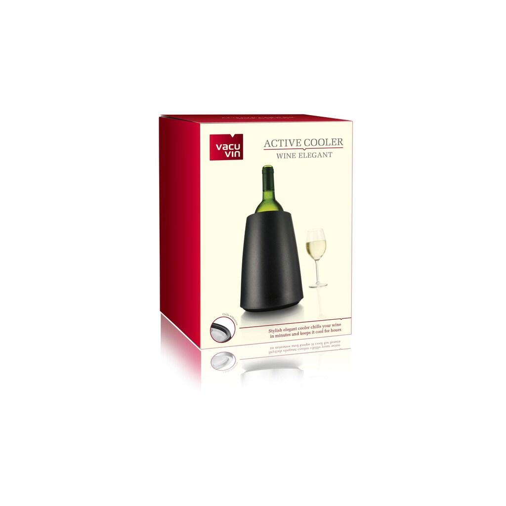 VACUVIN Wein- und Sektkühler »Elegant Schwarz«
