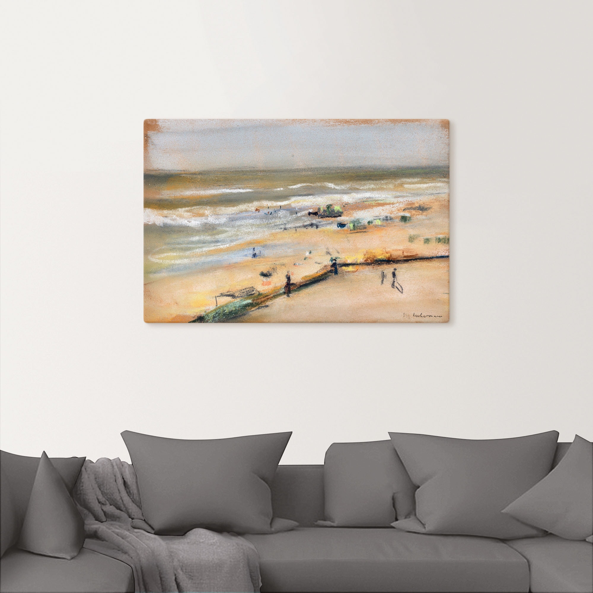 Artland Wandbild »Blick von der Düne aufs Meer, Nordwijk«, Strandbilder, (1 St.), als Leinwandbild in verschied. Grössen