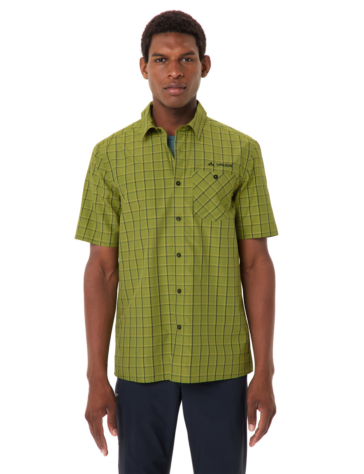 Image of VAUDE Kurzarmhemd "MENS ALBSTEIG SHIRT III" Kurzarm, aus Lyocell und Polyester, mit Knopfleiste