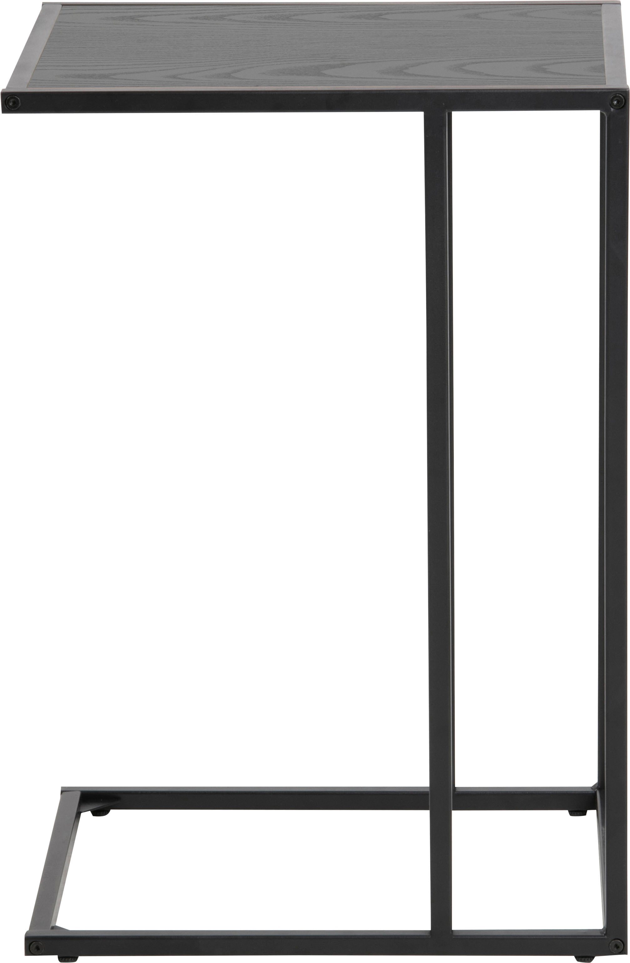 ACTONA GROUP Table d'appoint avec cadre métallique étroit en look industriel moderne, hauteur 63 cm