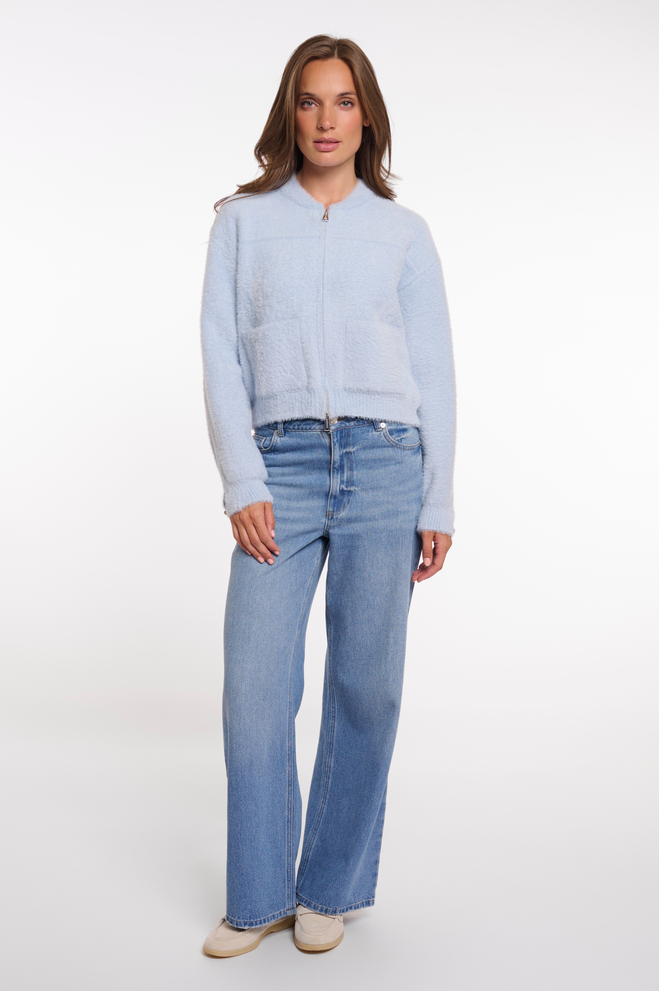 Rino & Pelle Veste en tricot »BENTO« veste en laine avec toucher extra doux et fermeture éclair