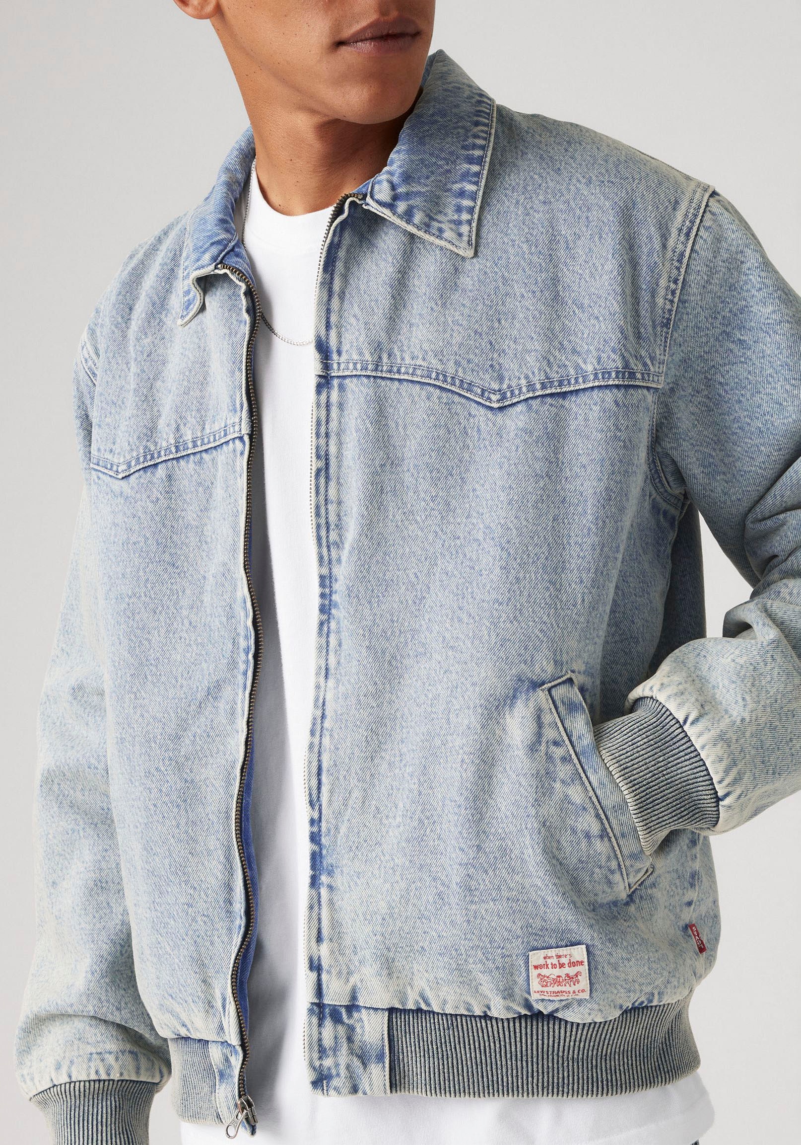 Levi's® Jeansjacke, mit Rippbündchen