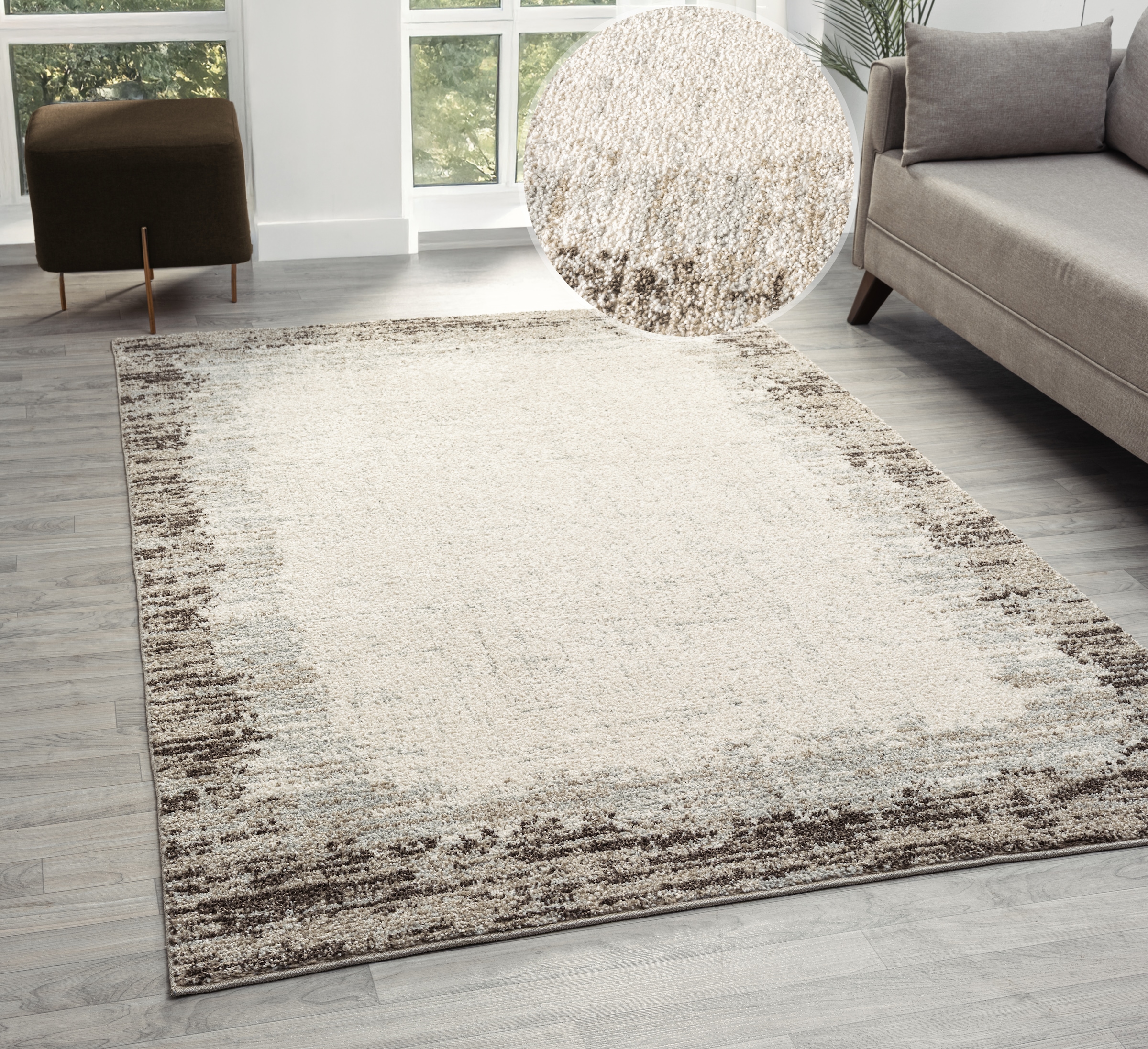 GOODproduct Teppich »Leksa« rechteckig 15 mm Höhe im Vintage-Look, Wohnzimmer, Schlafzimmer, Esszimmer