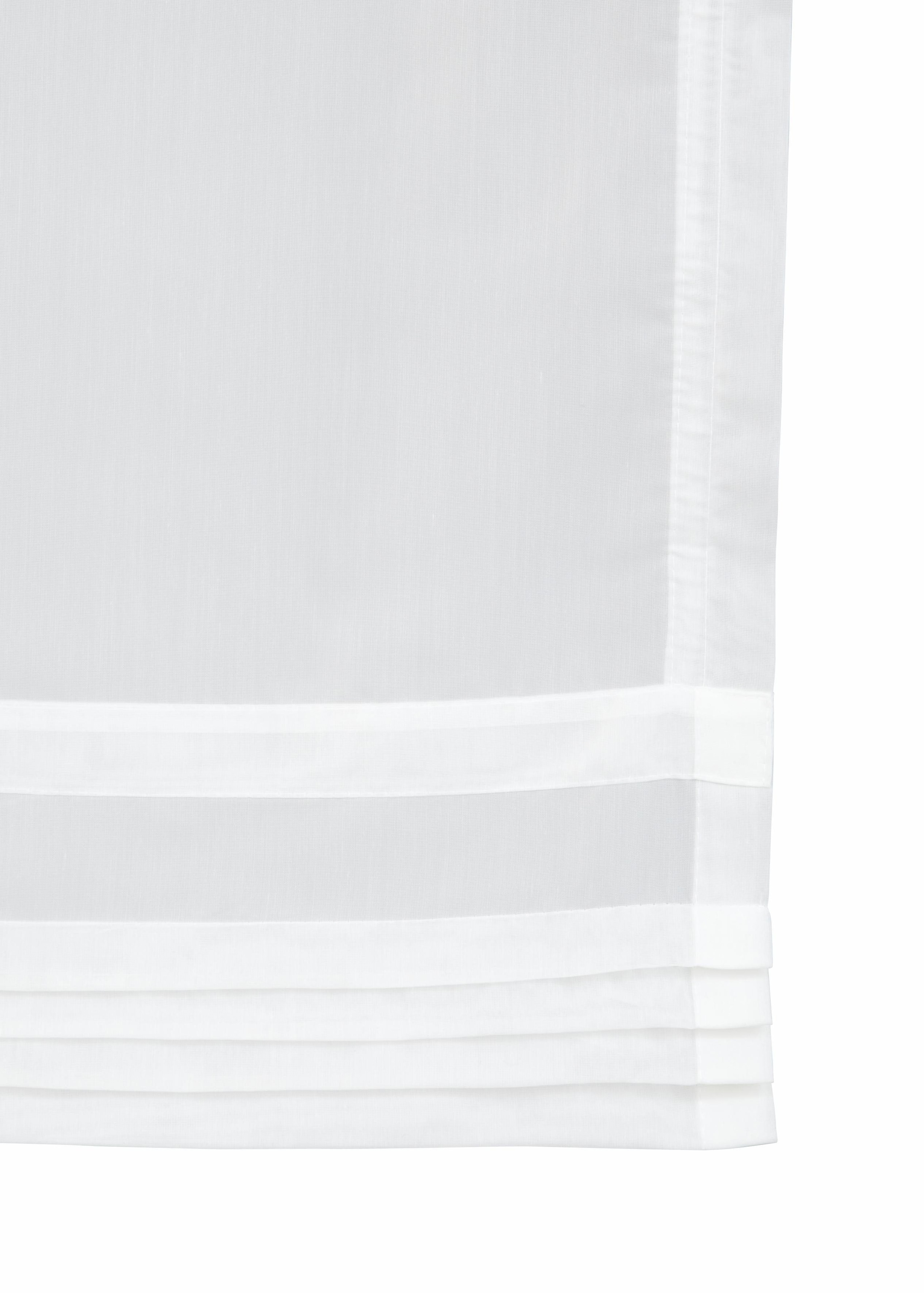 Home affaire Raffrollo »Gander«, mit Klettband, halbtransparent, mit  farbiger Faltenblende, pflegeleicht jetzt kaufen