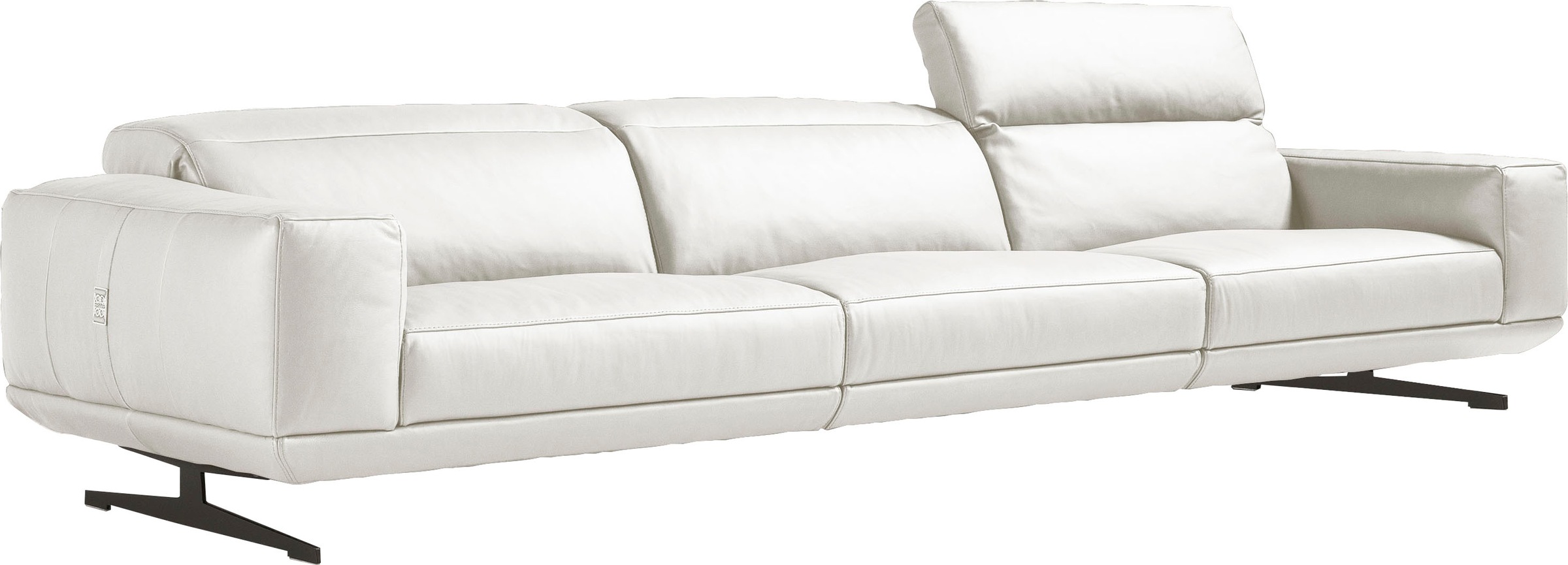 Egoitaliano 3-Sitzer »Gloria, super bequem, hochwertige Verarbeitung, edles Design, Megasofa«, beidseitig verstellbare Rückenelemente, mit Designmetallfüssen