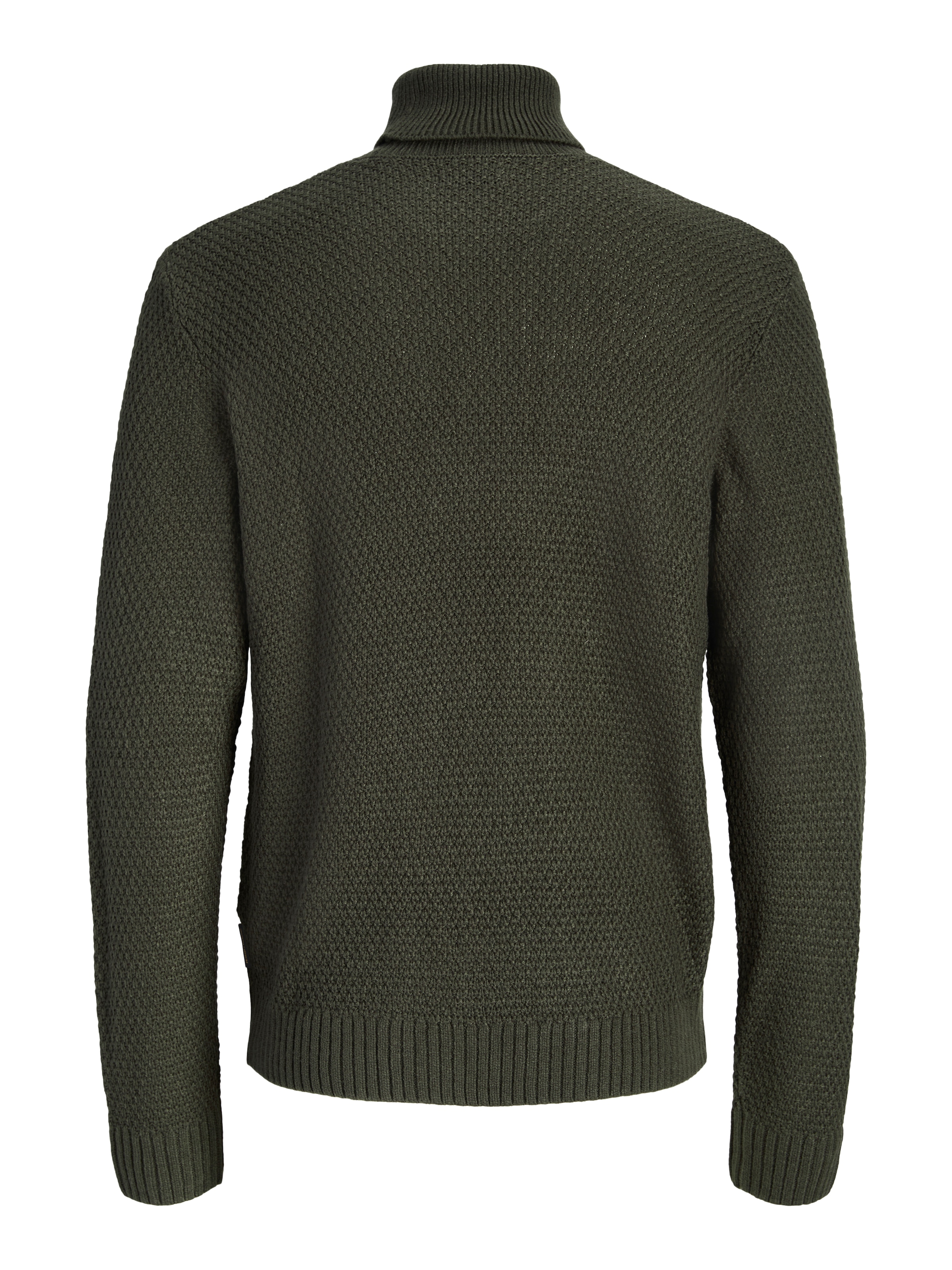 Jack & Jones Pull à col roulé »JJJAMES KNIT ROLL NECK« mélange de matériaux, coupe régulière